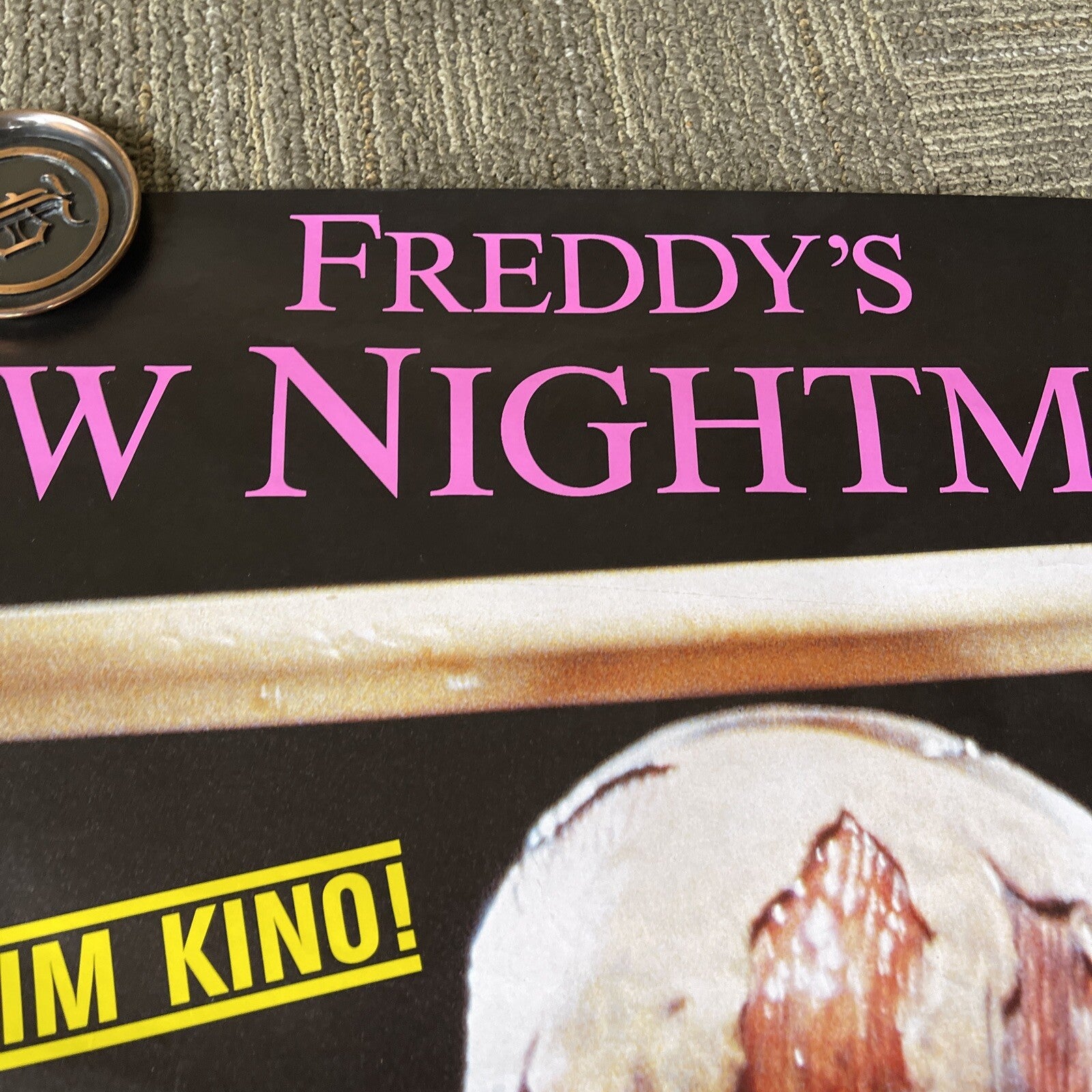 A NIGHTMARE ON ELM STREET New Nightmare UK Movie Poster VHS 23x33” RARE5