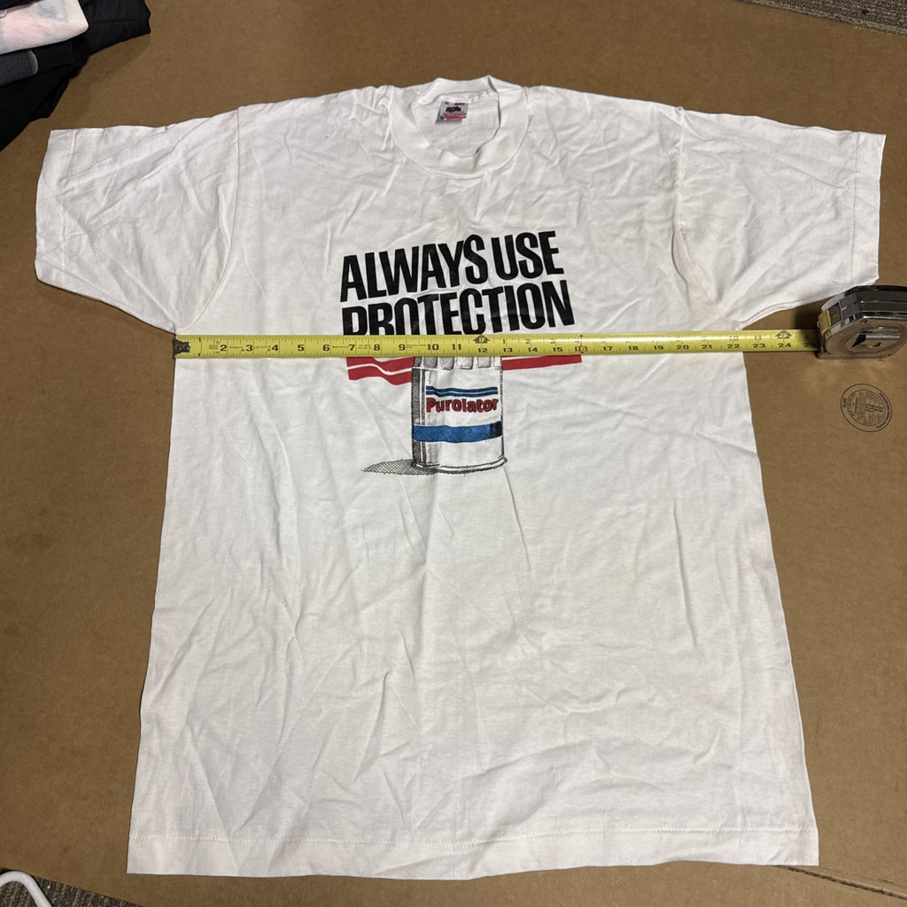 Vintage 90s Purolator Always Use Protection Racing Shirt Chevy Goodyear XL4