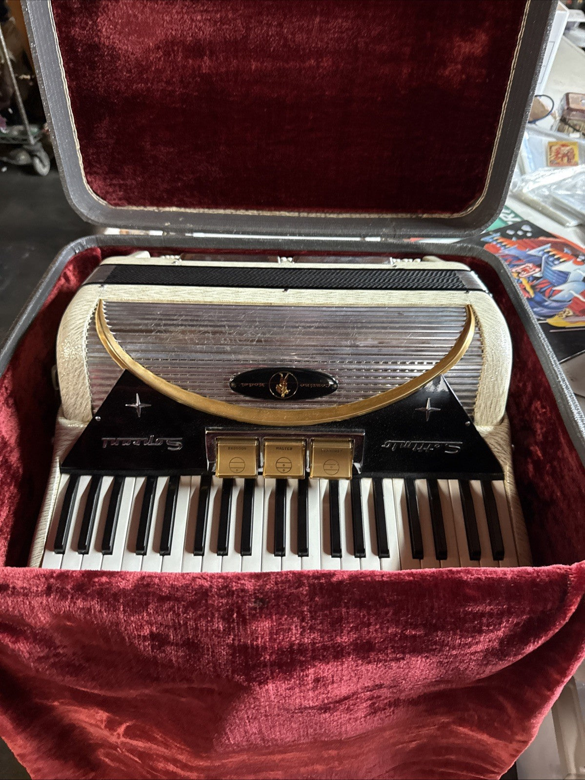 Excellent Vintage Accordion Settimio Soprani Made In Italy M 757/610