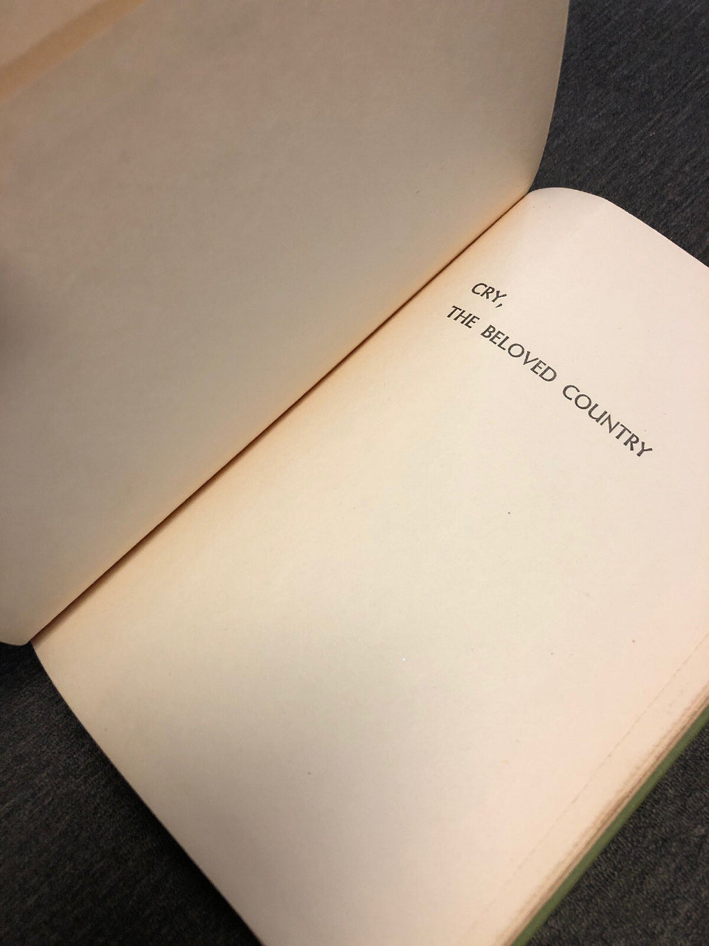 1st Edition Cry The Beloved Country:Story of Comfort in Desolation-by Alan Paton5