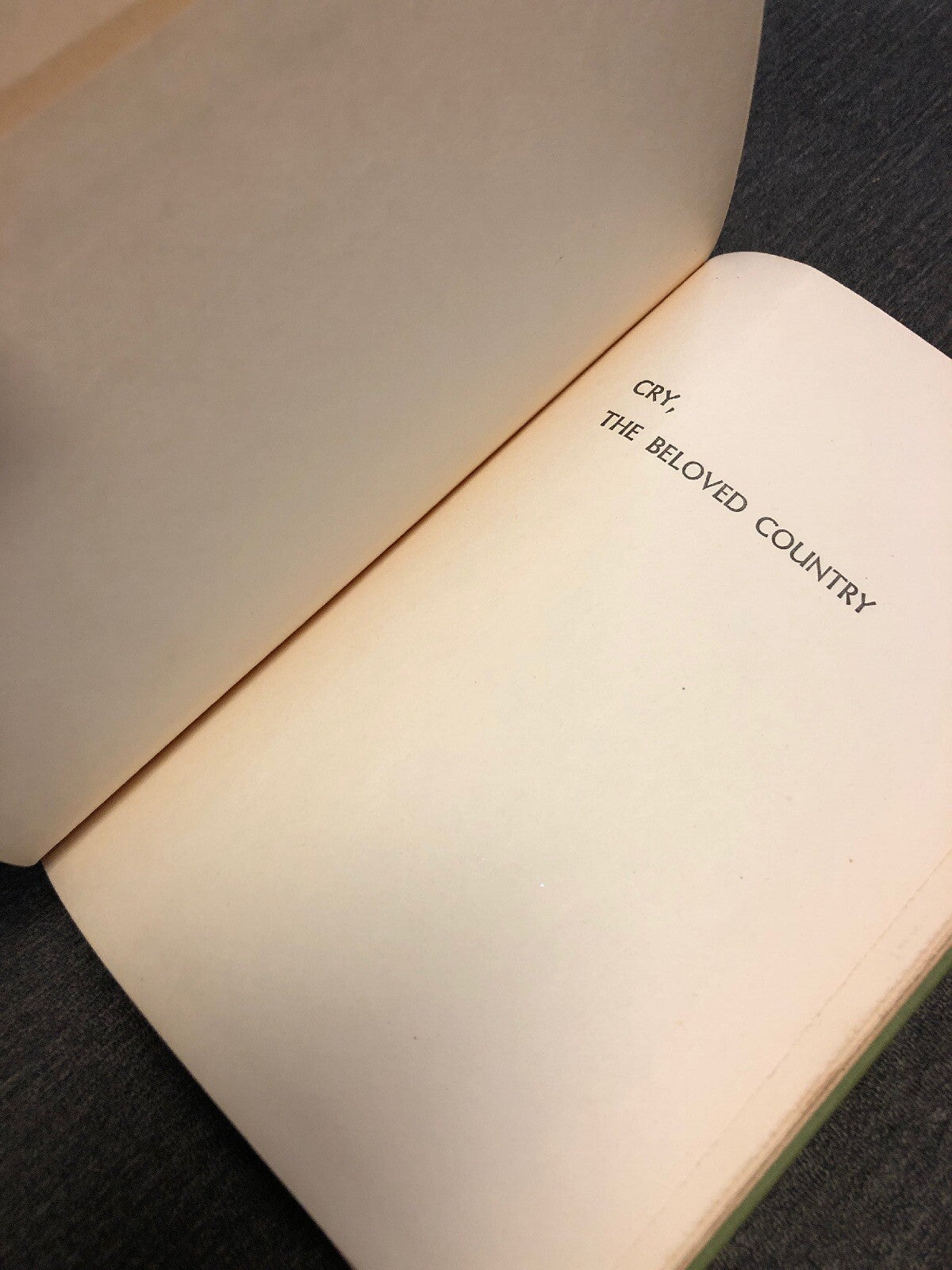 1st Edition Cry The Beloved Country:Story of Comfort in Desolation-by Alan Paton5
