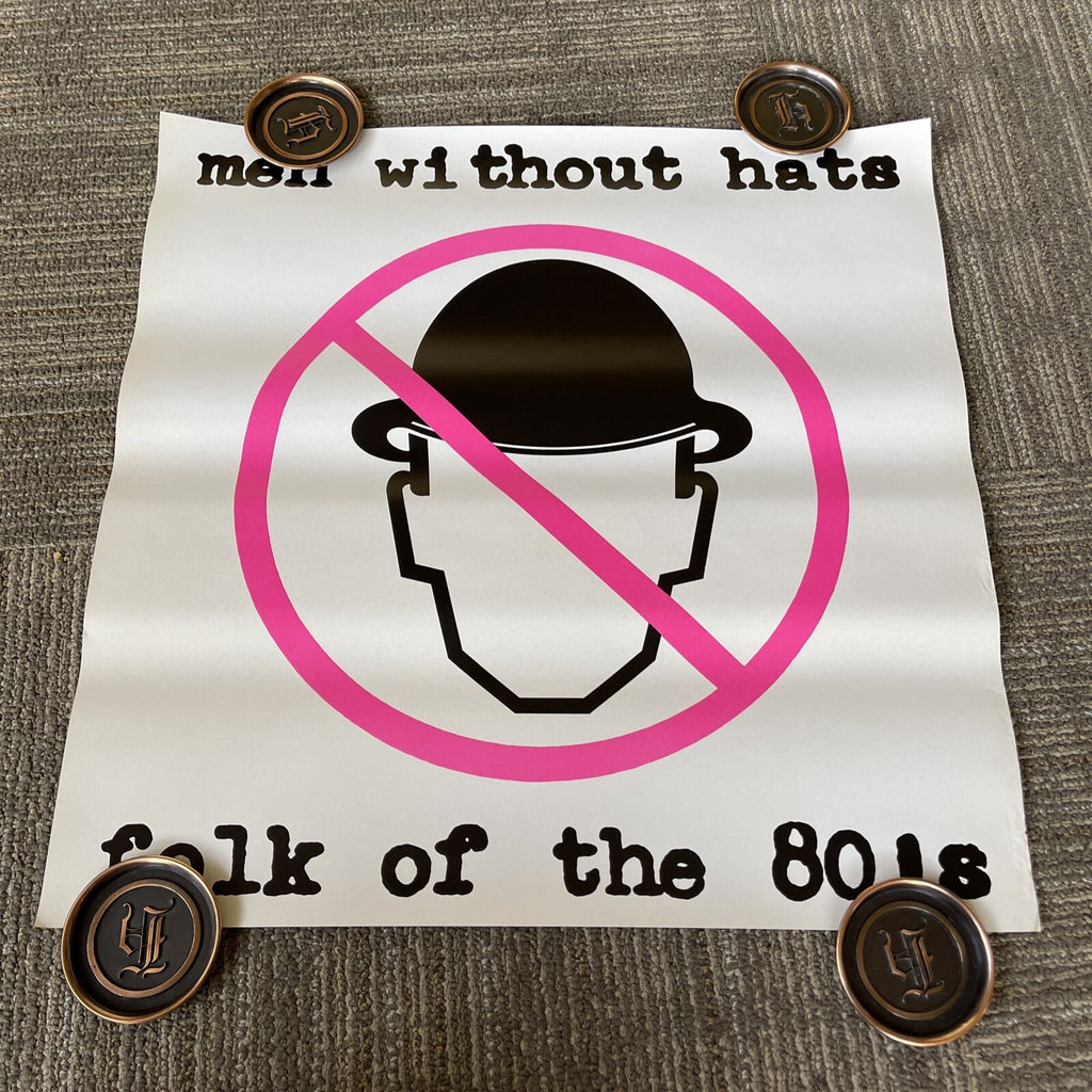 #153 1980s Men Without Hats Folk Of The 80s Record Store Promo Poster 21” X 21”0