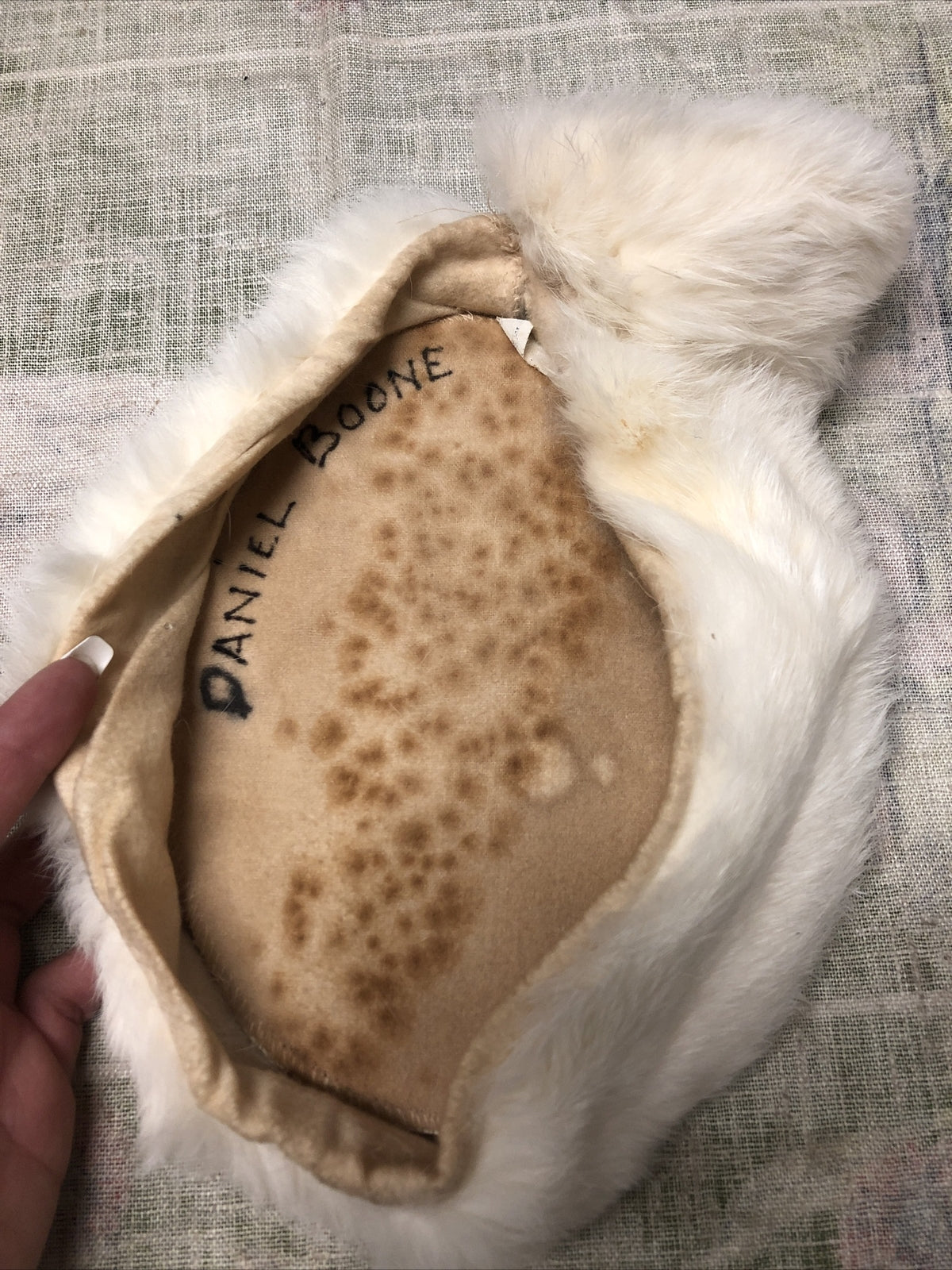 Vintage 1950’s Davy Crockett Fur Hat Daniel Boone2