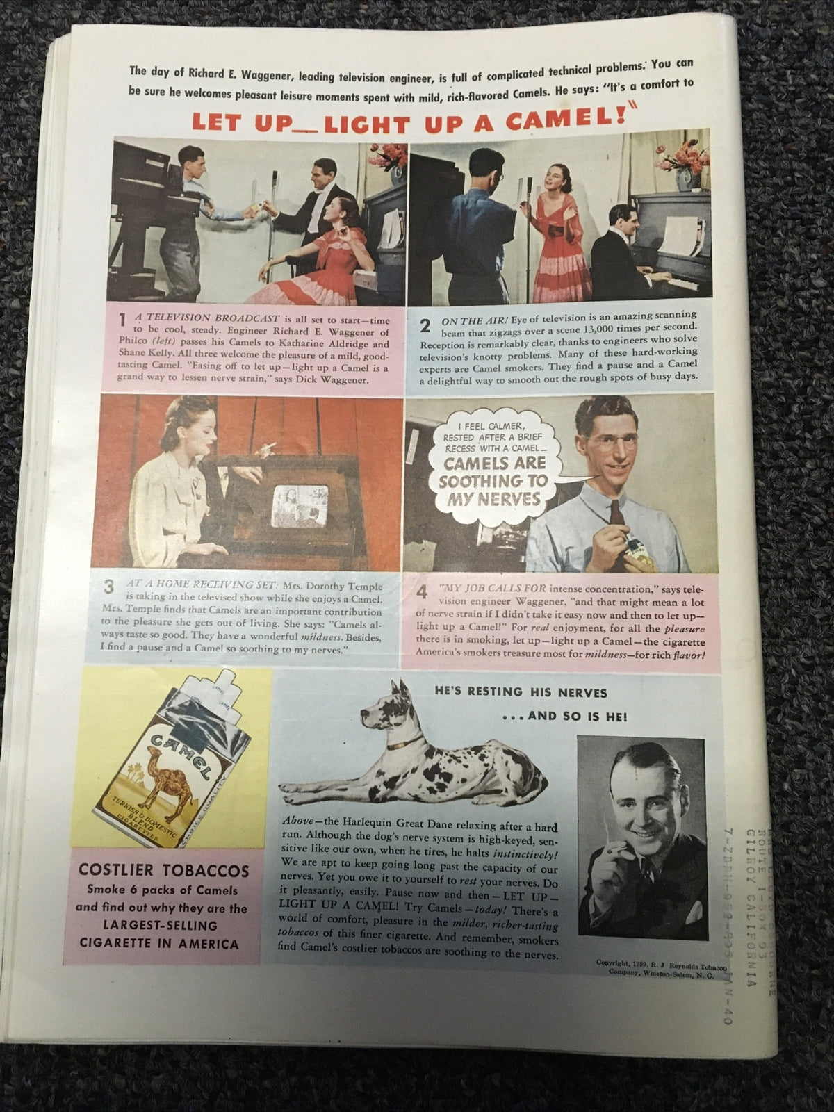 Vintage Time Magazine April 10 , 1939 Ginger Rogers WW1 Memorabilia5