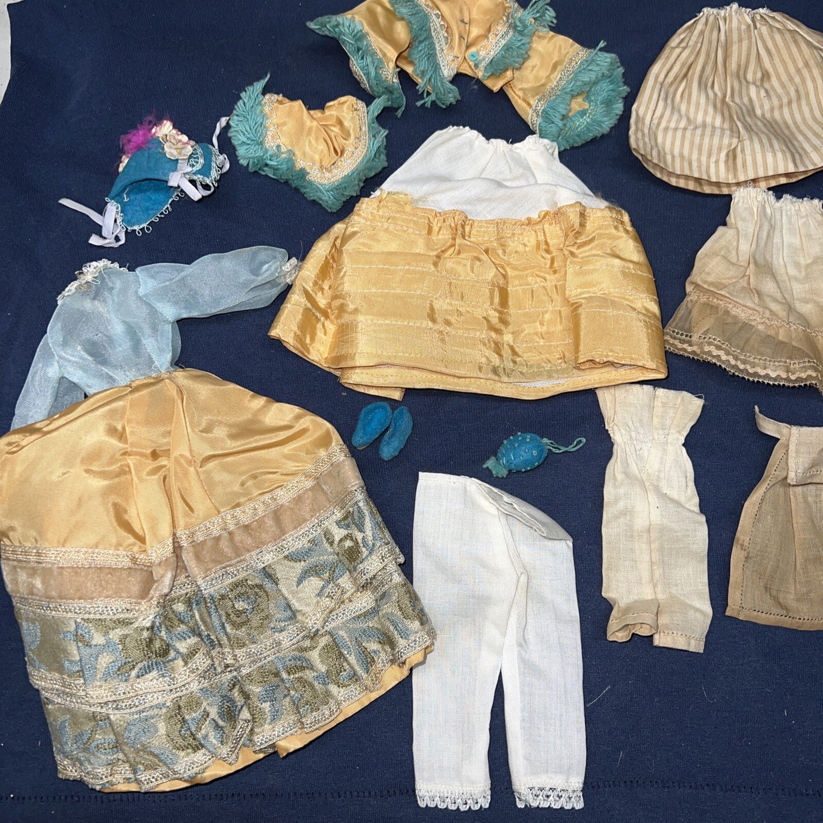 Lot of Antique Vintage Doll Clothing Outfits Unique Handmade5