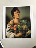 Caravaggio Ragazzo Con Canestro Di Frutta 14.5”x13.5”0