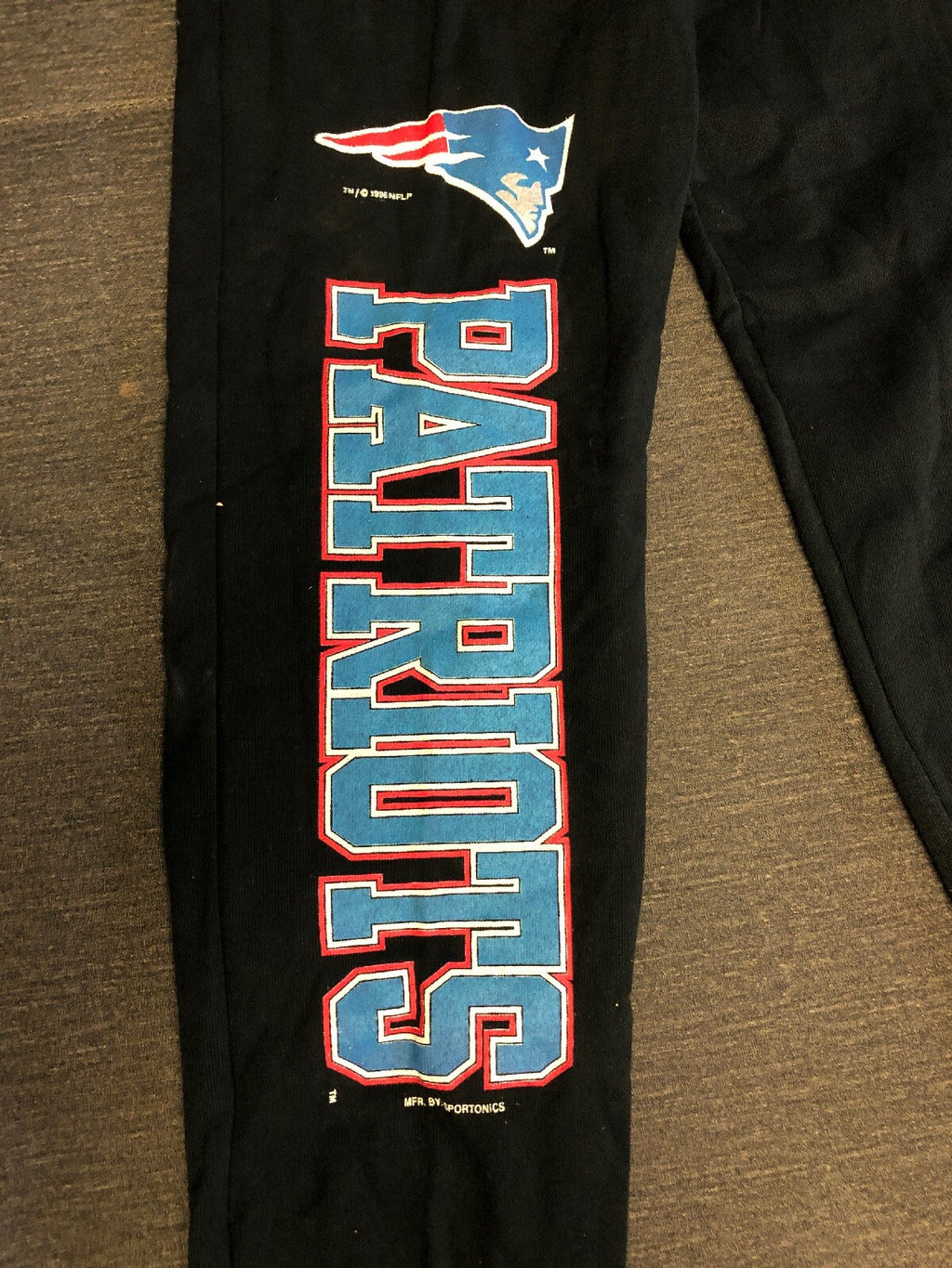 Vintage 1994 New England Patriots Black Sweatpants Youth 14 Rare Sportonics3