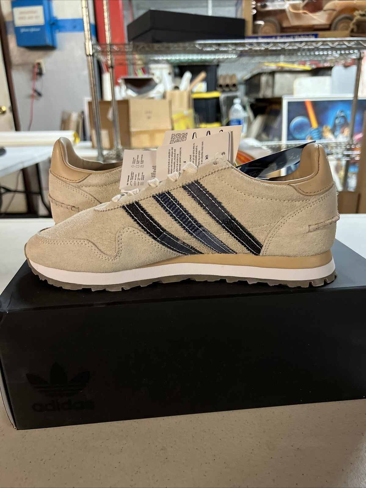 NEW Adidas Consortium Haven x END x Bodega Sneakers Tan/Navy BY2103 Mens 6.55