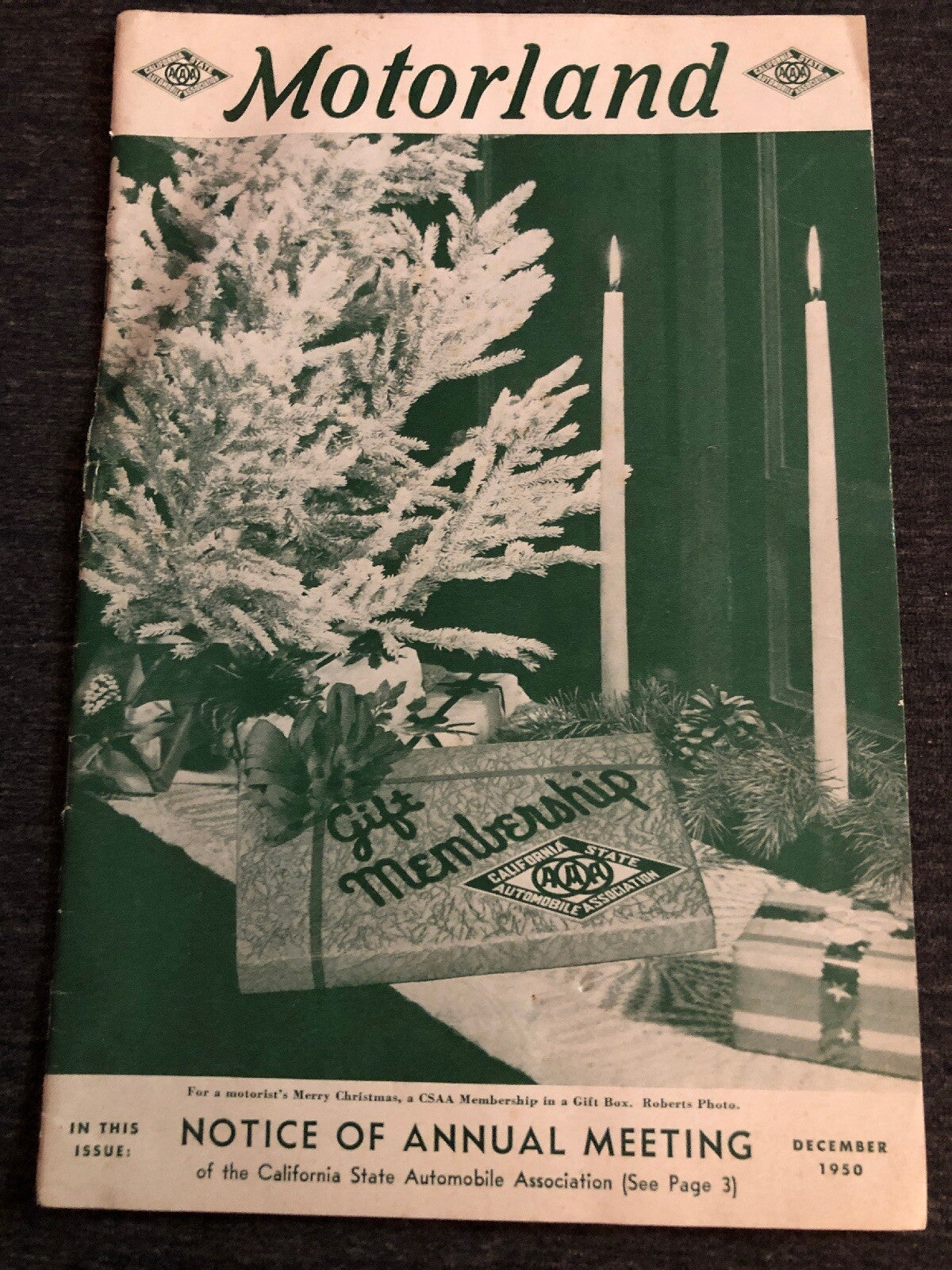 Motorland - California State Automobile Association - 1950s Automobilia Vintage0