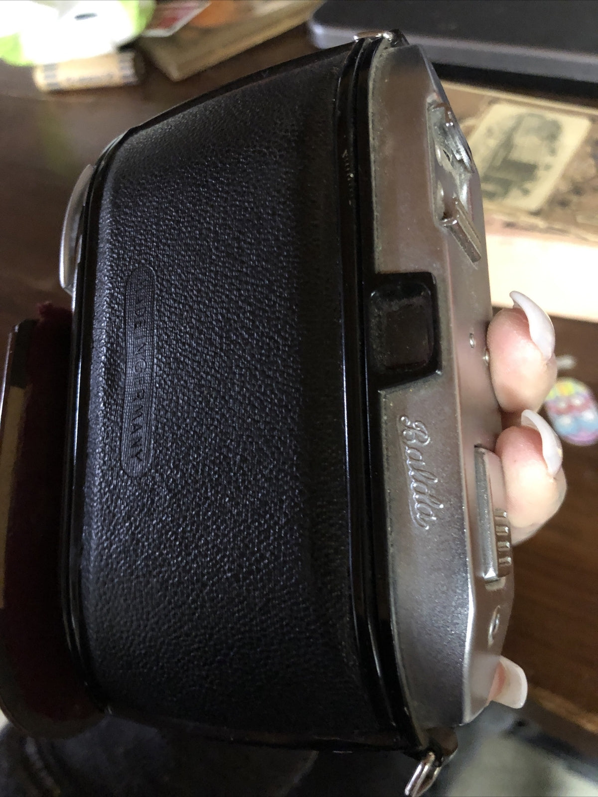 Vintage Balda Camera With Case Baldanar 1:28/453