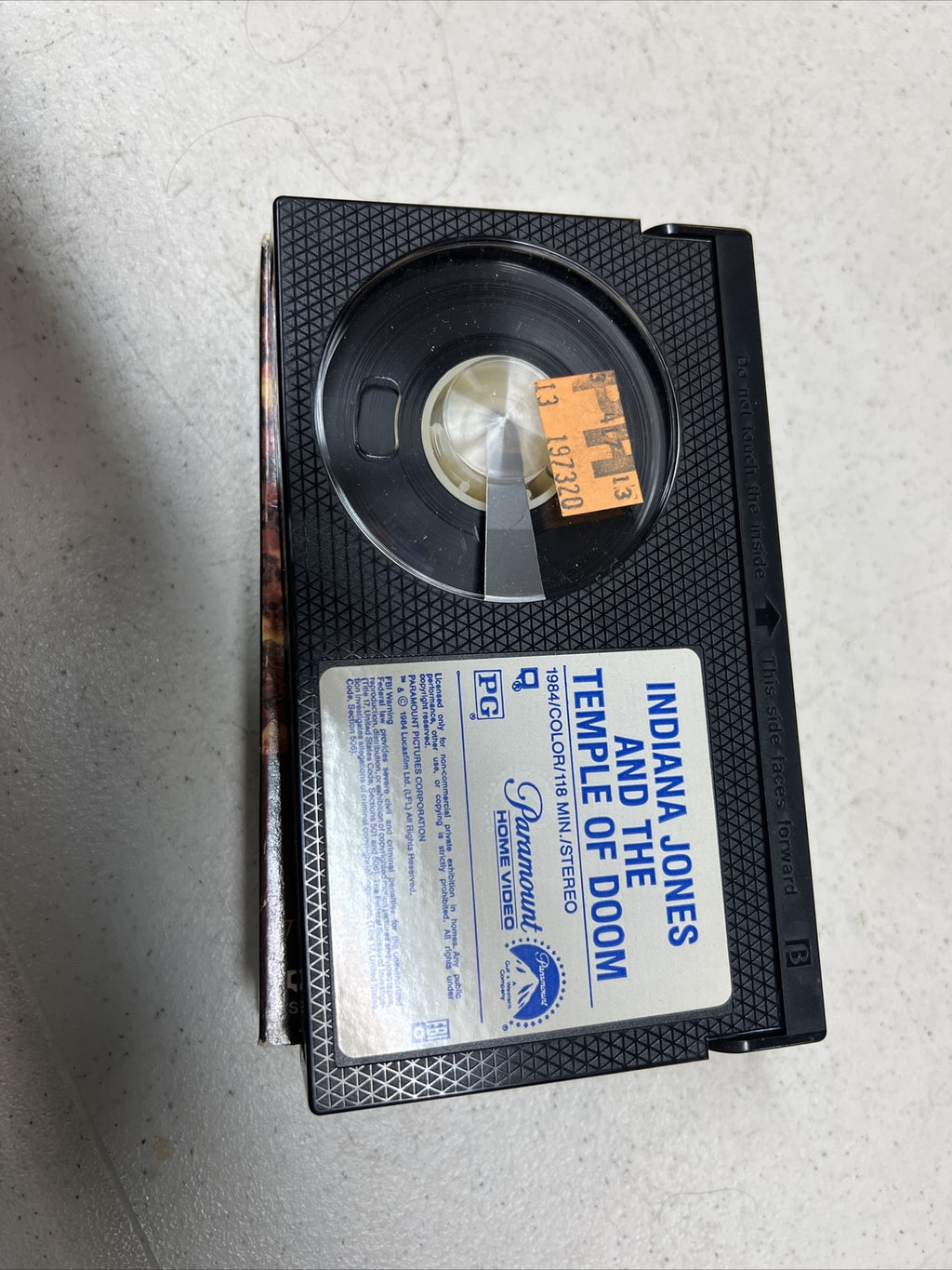 Indiana Jones and the Temple of Doom 1986 VHS Video Tape BETA 1643 Paramount5