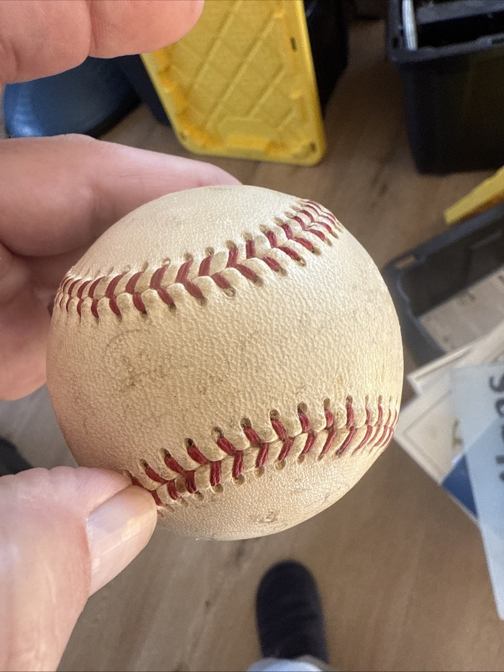 Willie Mays Signed Autographed Vintage National League Baseball6