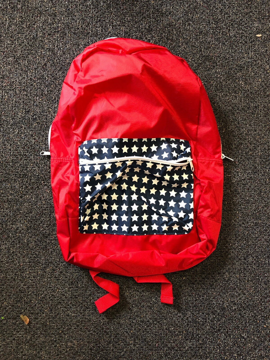 Wemco Frontiersman Lightweight Waterproof Foldable Backpack Red US Flag Theme1