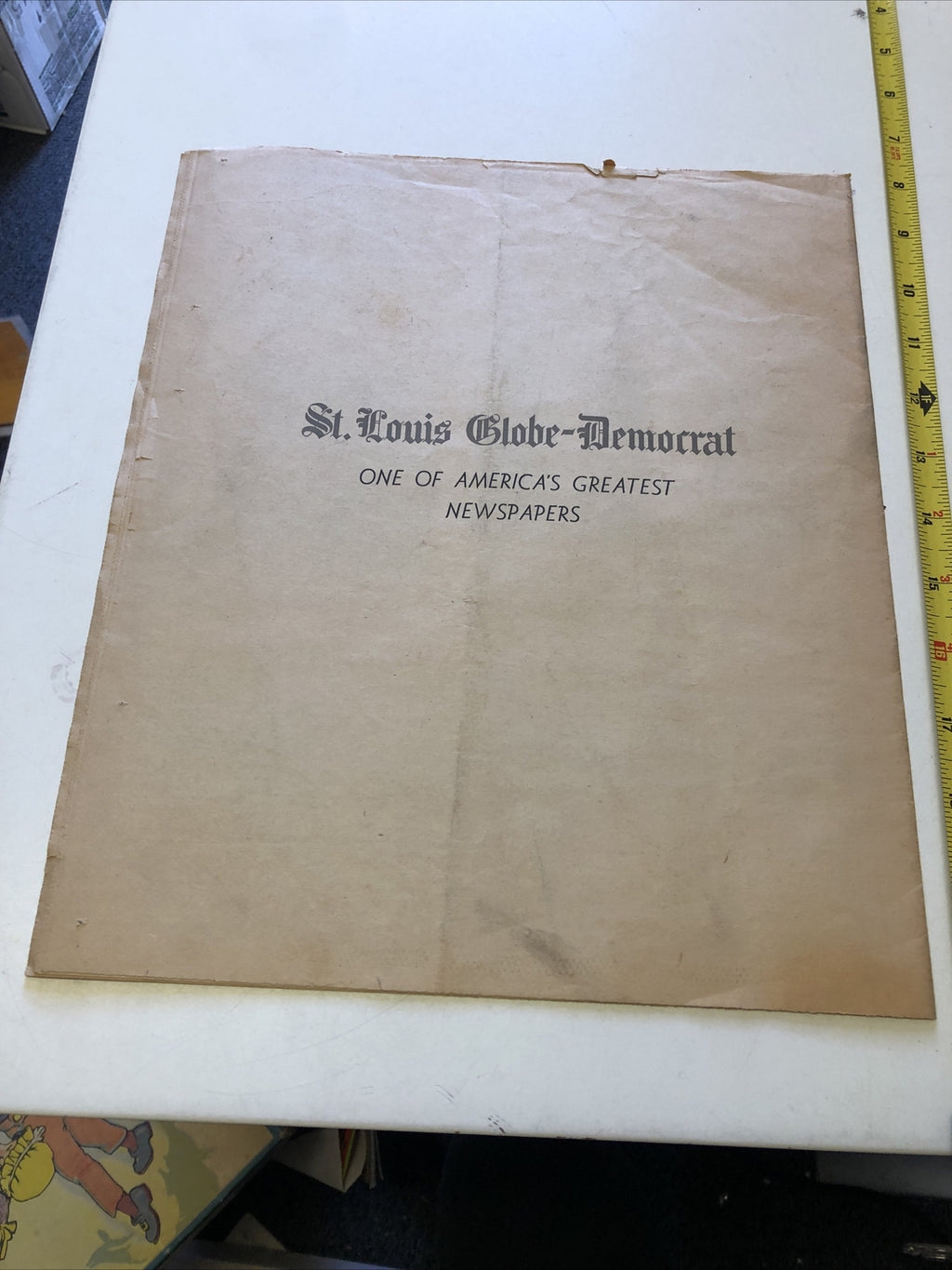 Vintage Paper St Louis Globe-Democrat Sunday Magazine Section December 28 19582