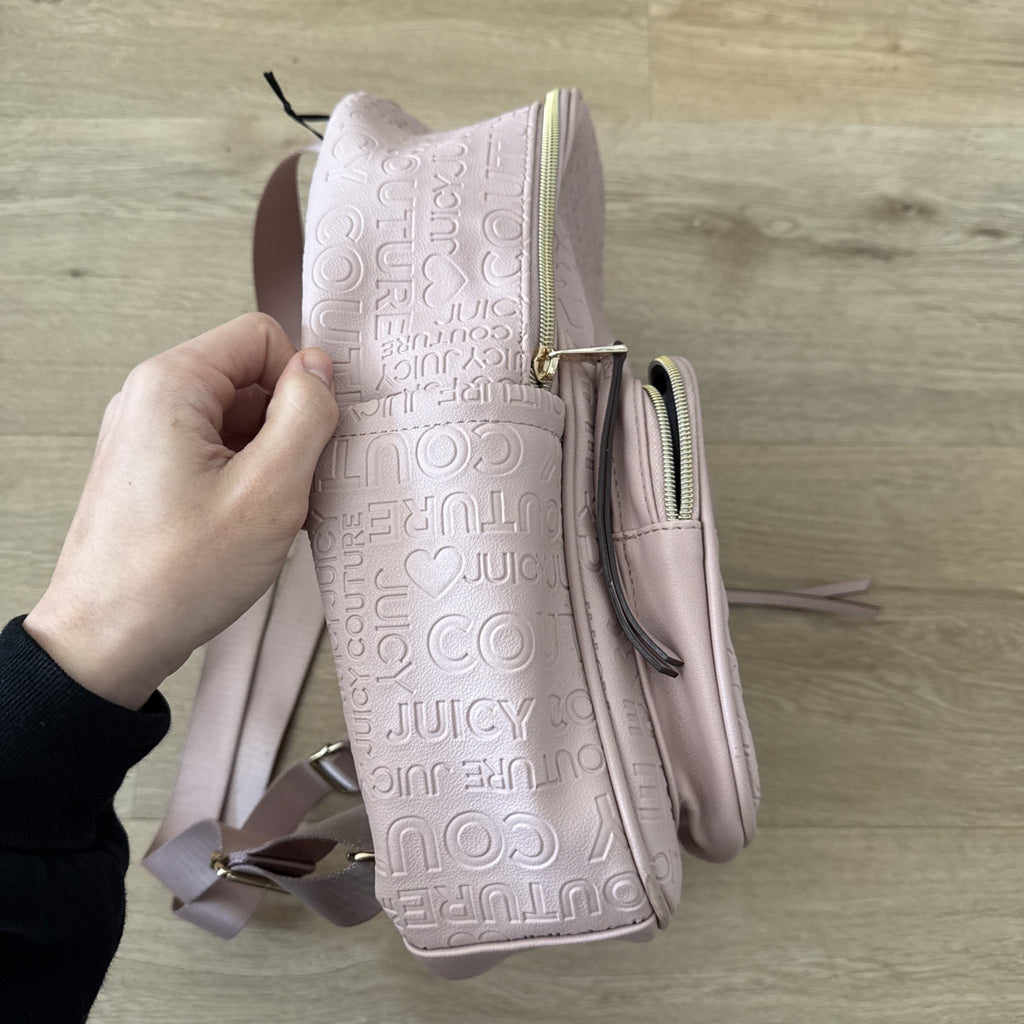 Juicy Couture Pink and Gold Word Search Backpack2