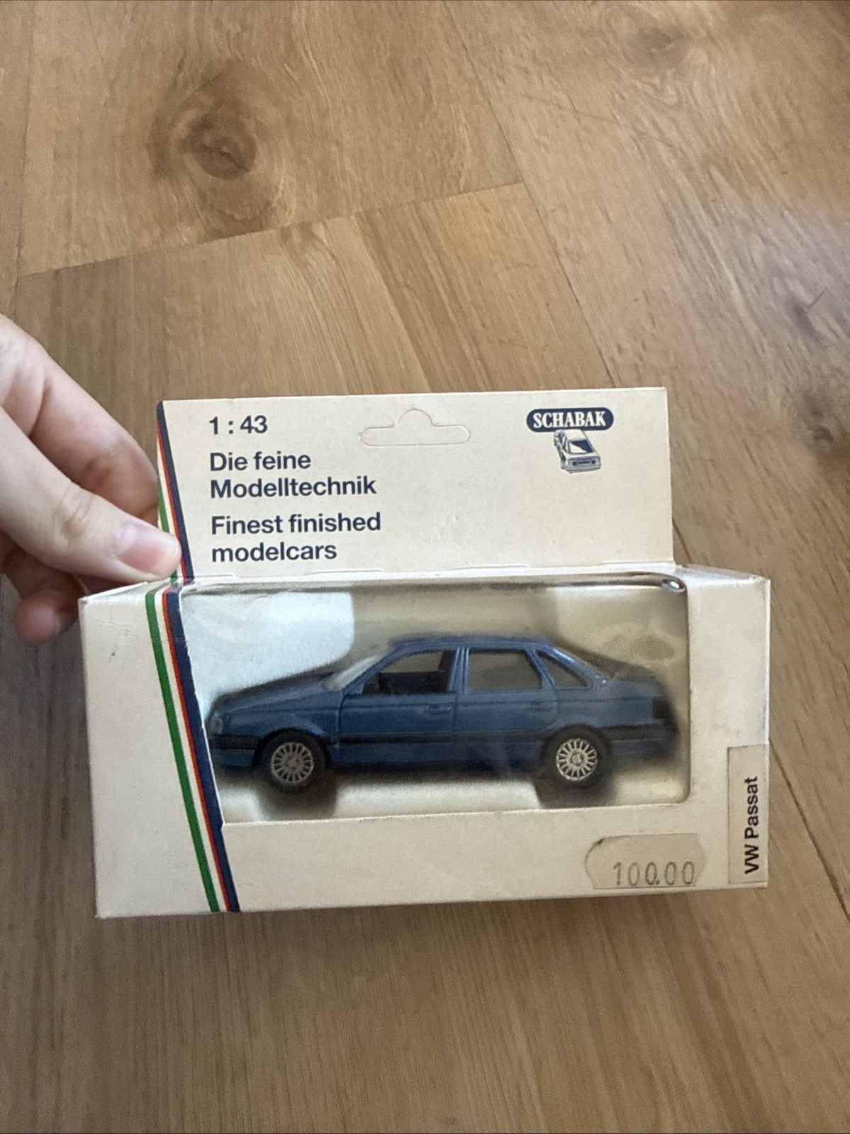 Schabak 1/43 VW Passat B3 Blue Diecast Model Car Made in Germany MIB0