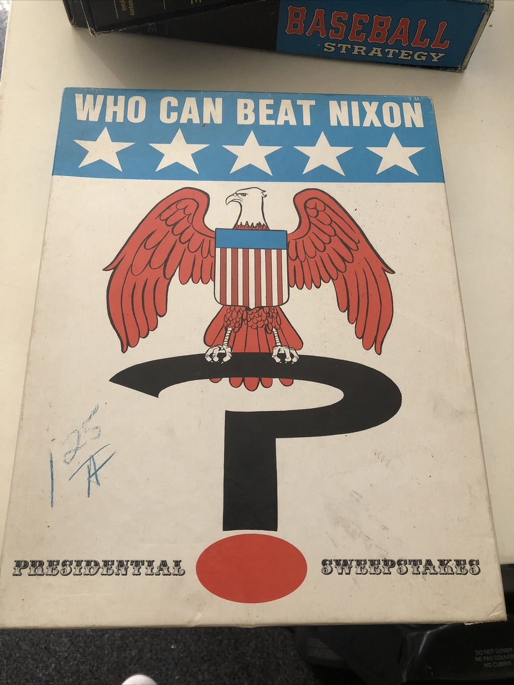 WHO CAN BEAT NIXON GAME BOARDGAME VINTAGE PRESIDENTIAL SWEEPSTAKES 1970 POLITICS0