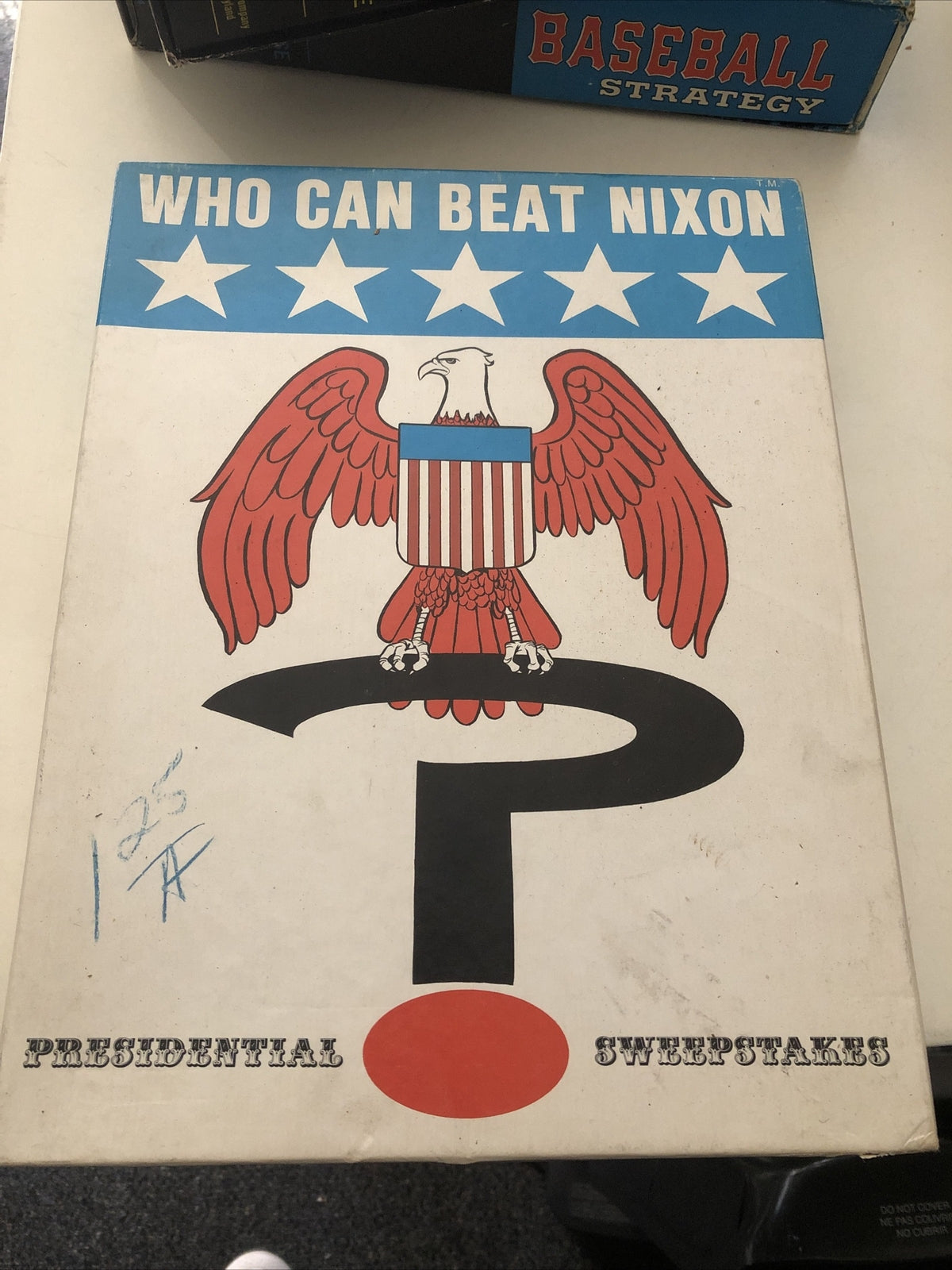 WHO CAN BEAT NIXON GAME BOARDGAME VINTAGE PRESIDENTIAL SWEEPSTAKES 1970 POLITICS0