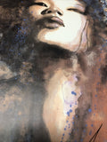 Signed Kabuki Art Print watercolor Style MACK Modern0