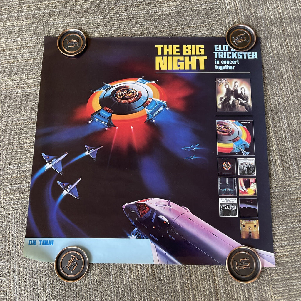 #153 ELECTRIC LIGHT ORCHESTRA Out Of The Blue Record Store Tour PROMO POSTER 23”0