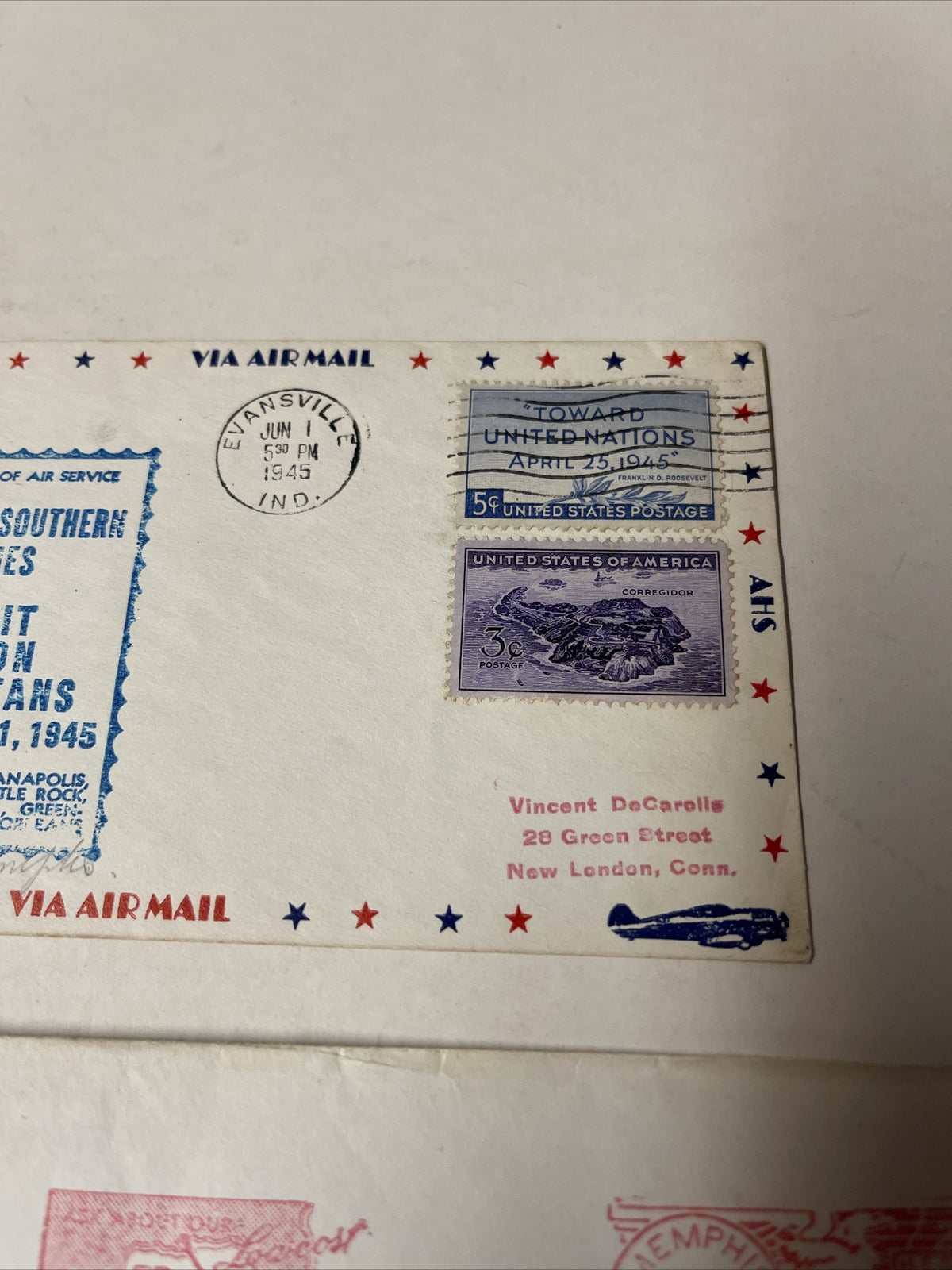 2 Chicago And Southern Airlines Havana FIRST FLIGHT AIR MAIL COVER 1940s2