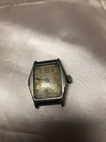 Vintage Waltham Wristwatch Mens Art Deco For Parts Or Repair Not Running No Band0