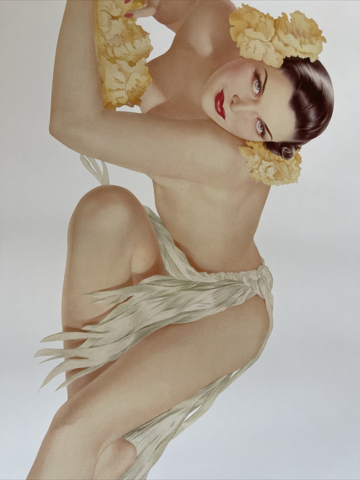 ALBERTO VARGAS 1996 Temptation Art  LITHOGRAPH Poster 24” X 36”2