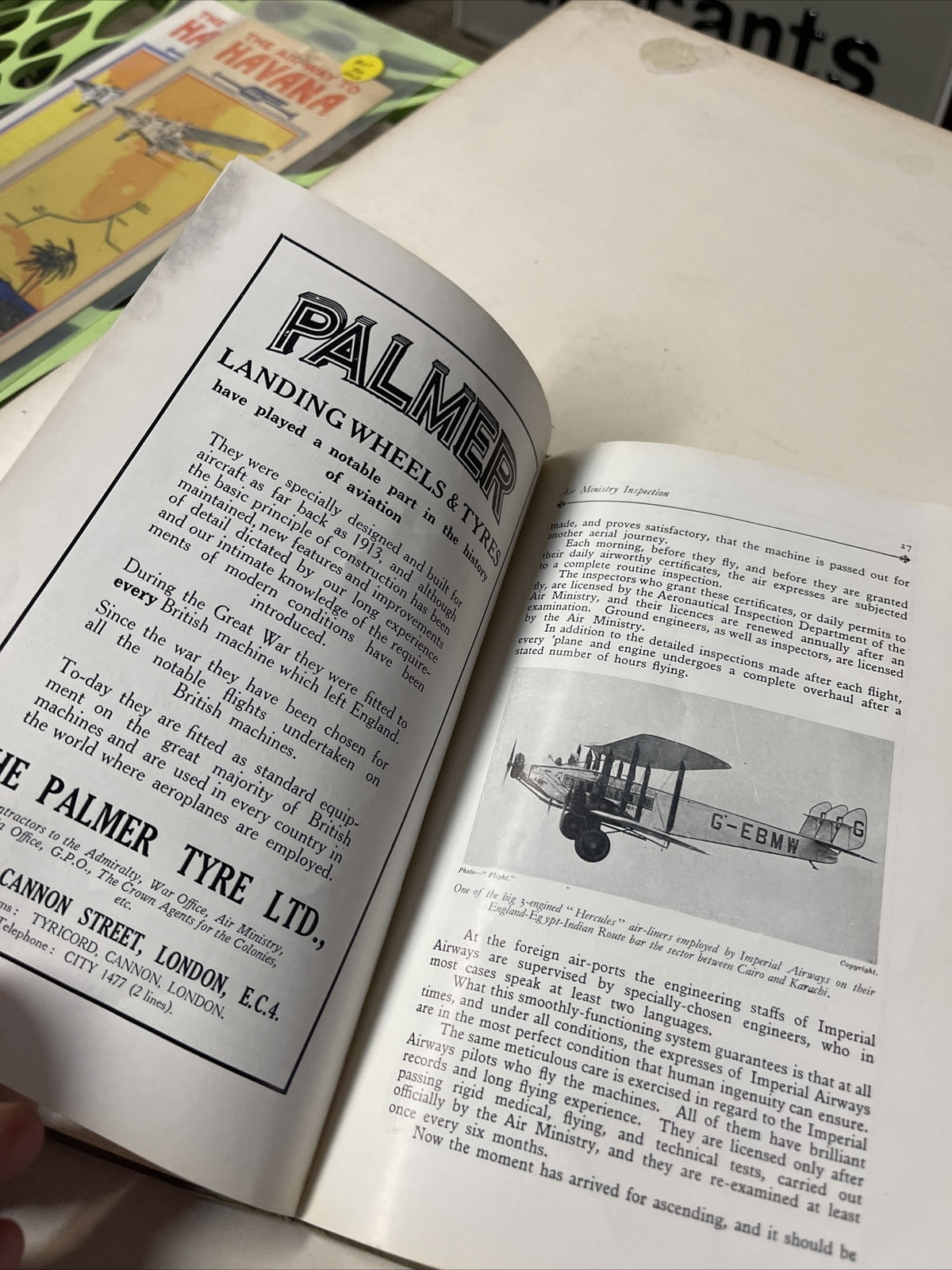 1929 Imperial Airways “ The Air Way” AIRLINE TIMETABLE  Brochure Aviation Book3