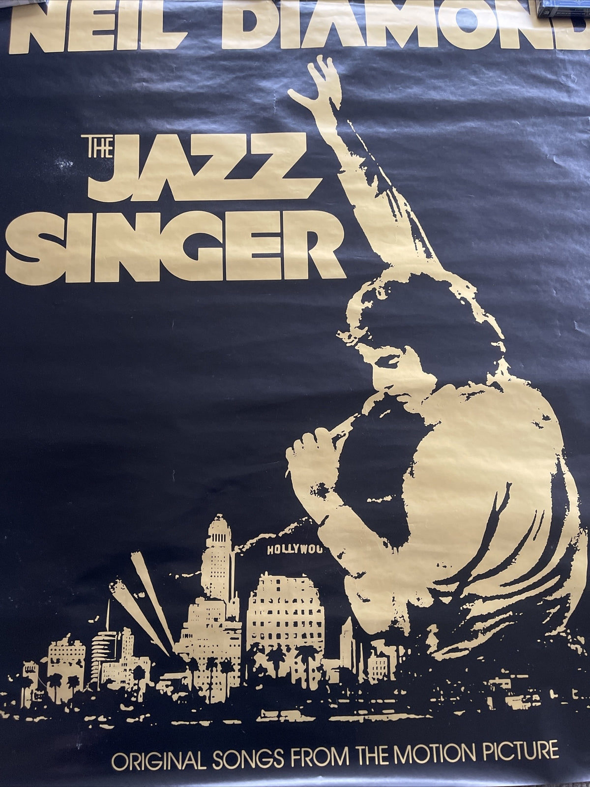 #197 1980 Neil Diamond jazz singer Record Store Promo Poster 36x36”7