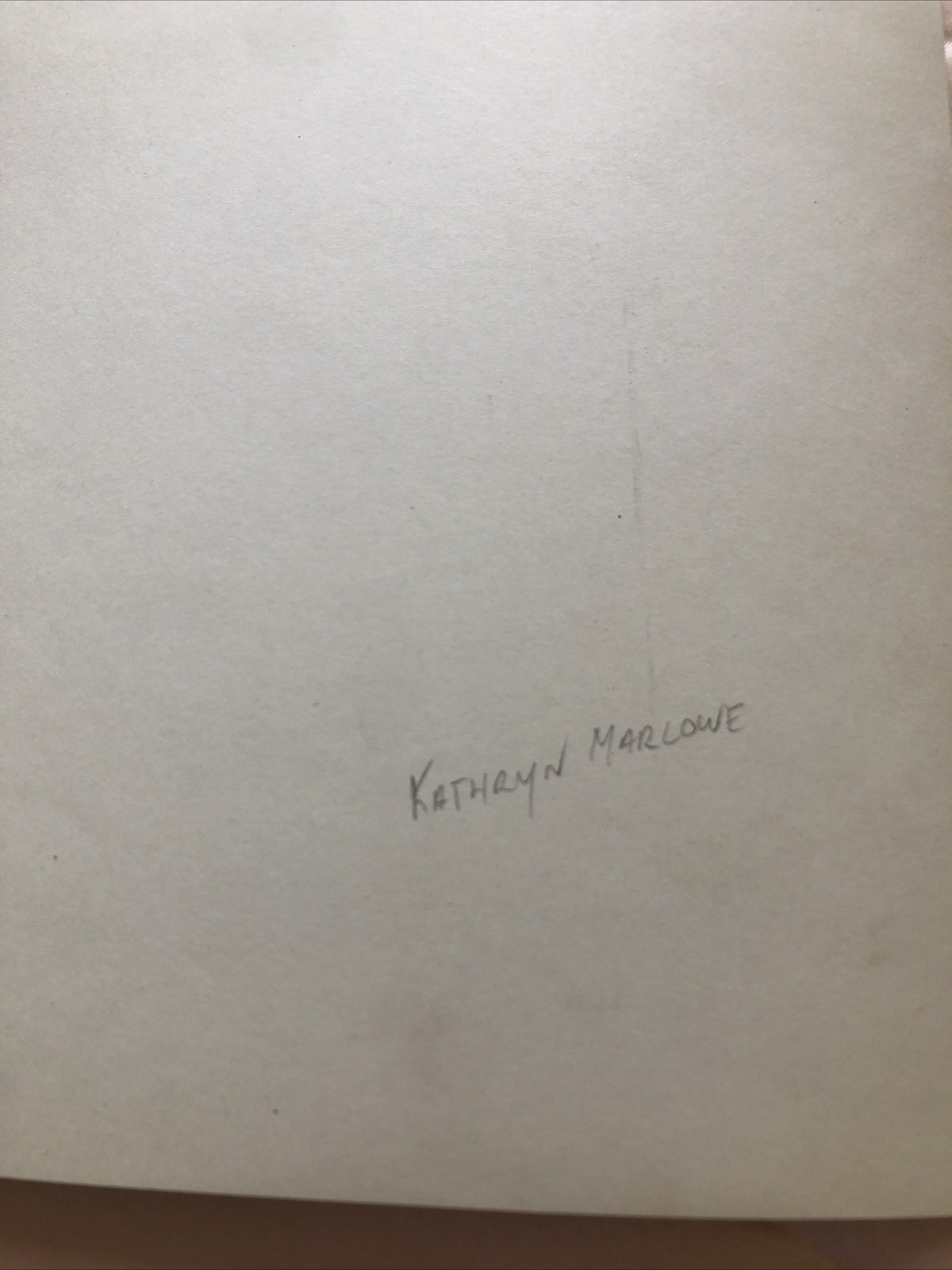 Rare Original Unpublished Photo Of Kathryn Marlowe Black/White 8.5”x6.5”8