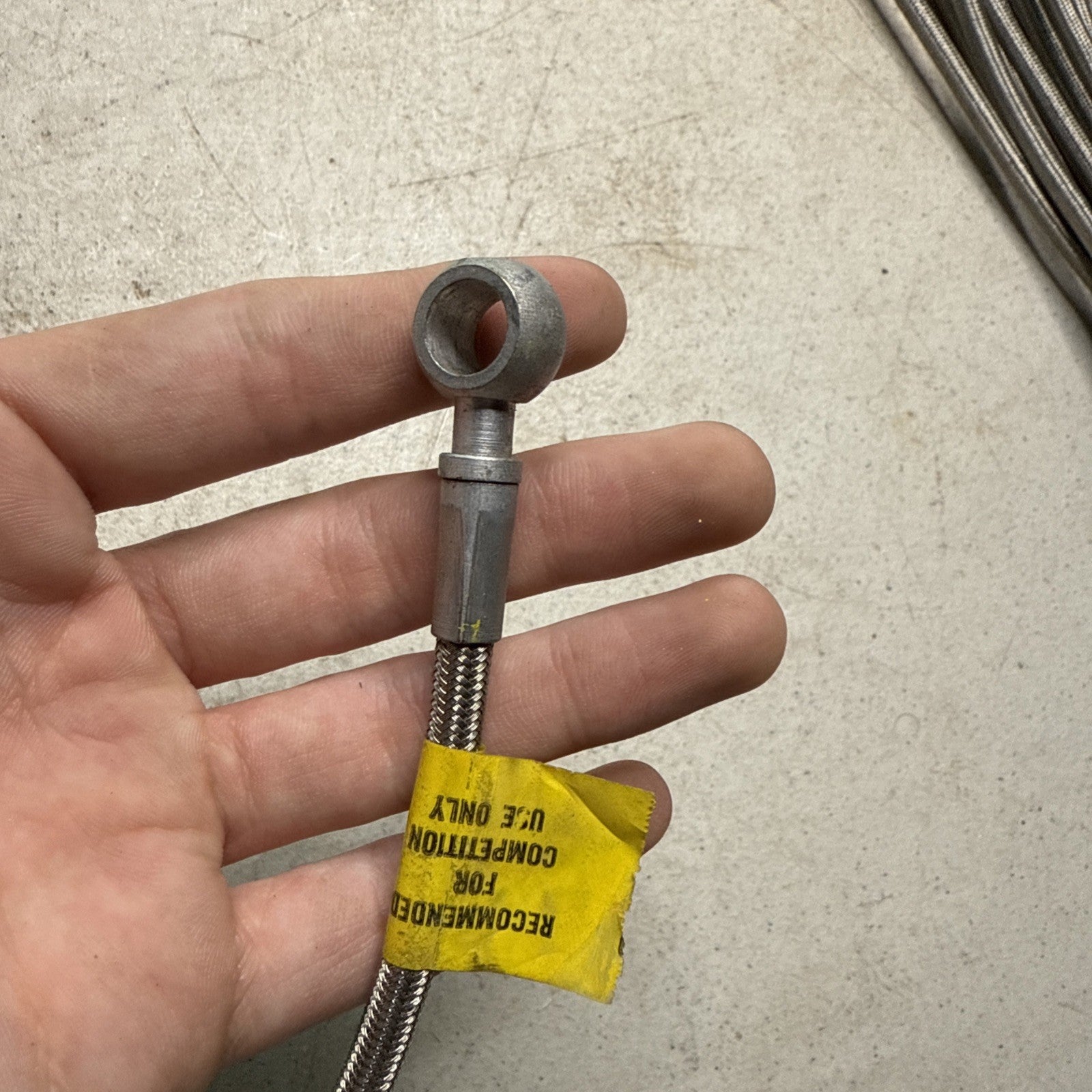 Vintage Earls 22” Stainless Steel Braided Hoses w/ Banjo Fittings Scta Racing2