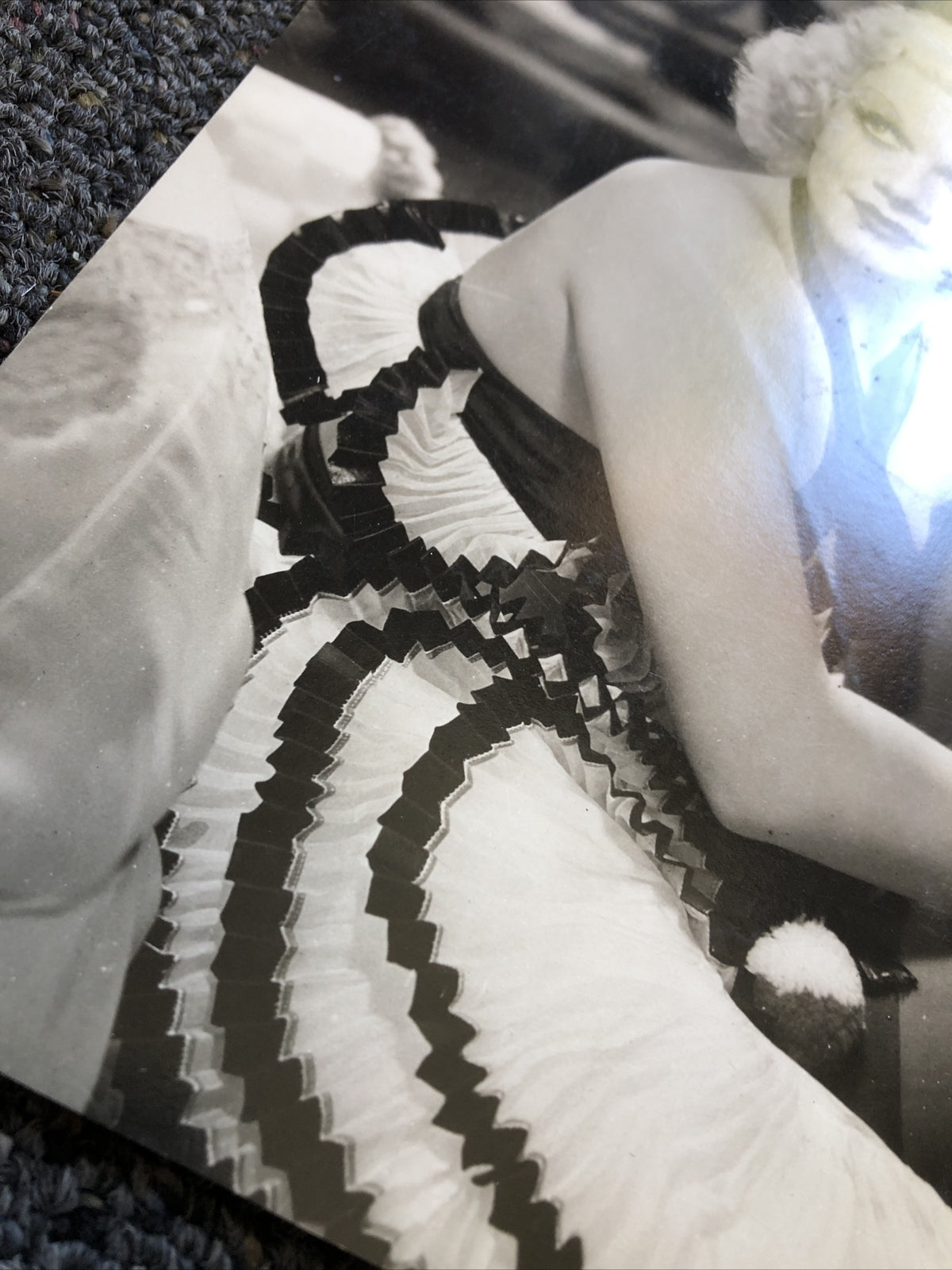 RARE Original Vintage Photo Of JEAN HARLOW Unpublished 9”x7.5”5