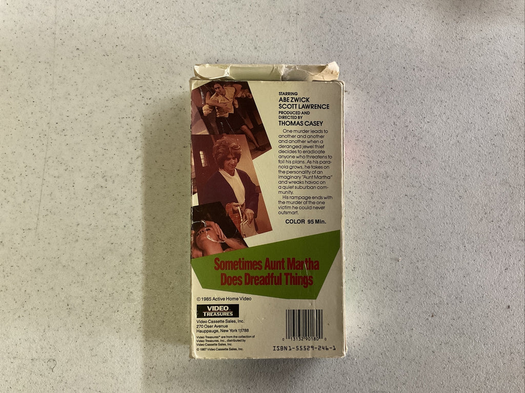 SOMETIMES AUNT MARTHA DOES DREADFUL THINGS 1985 VHS Home Video Horror Classic5