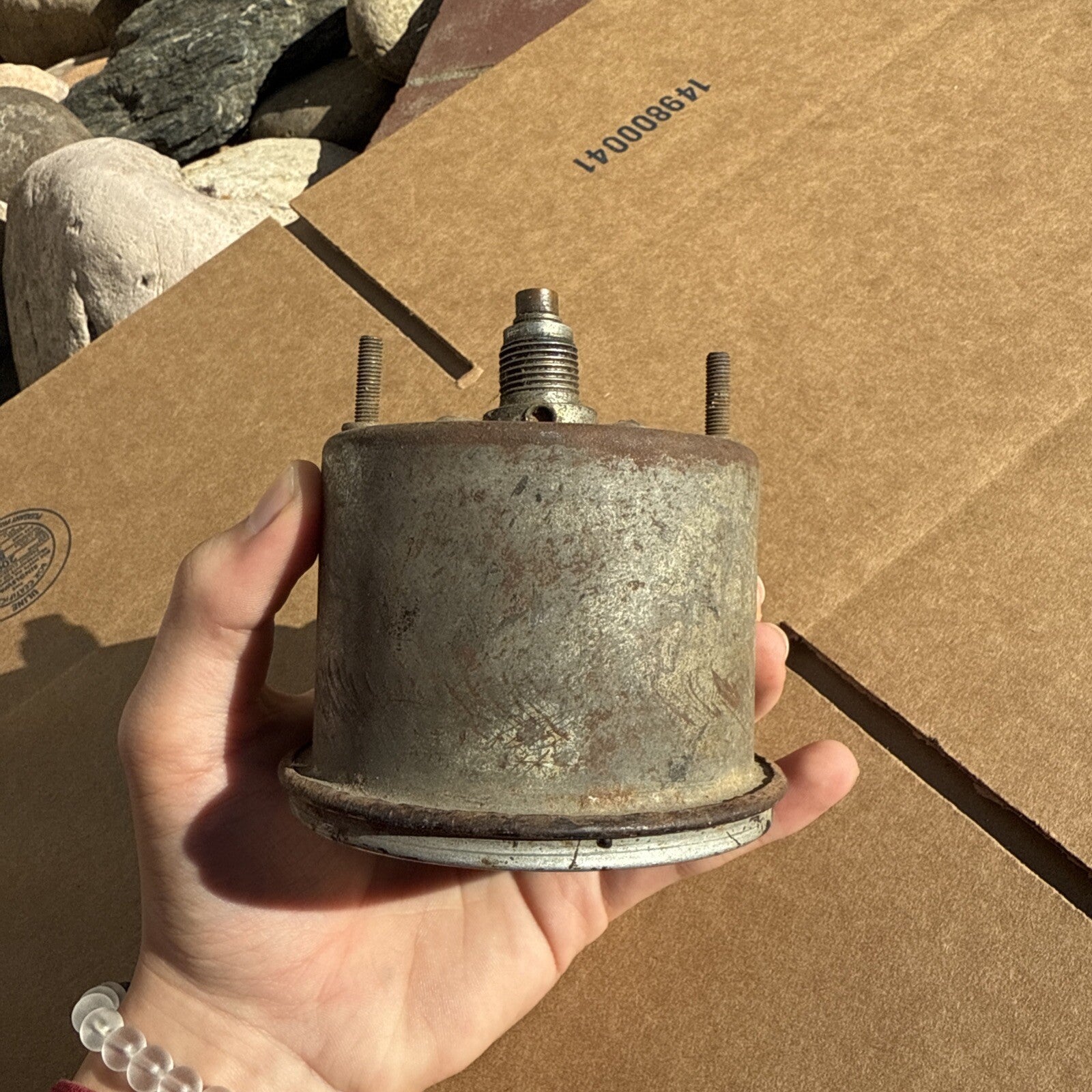 Vintage 3500 RPM Tachometer and Engine Hour Counter4