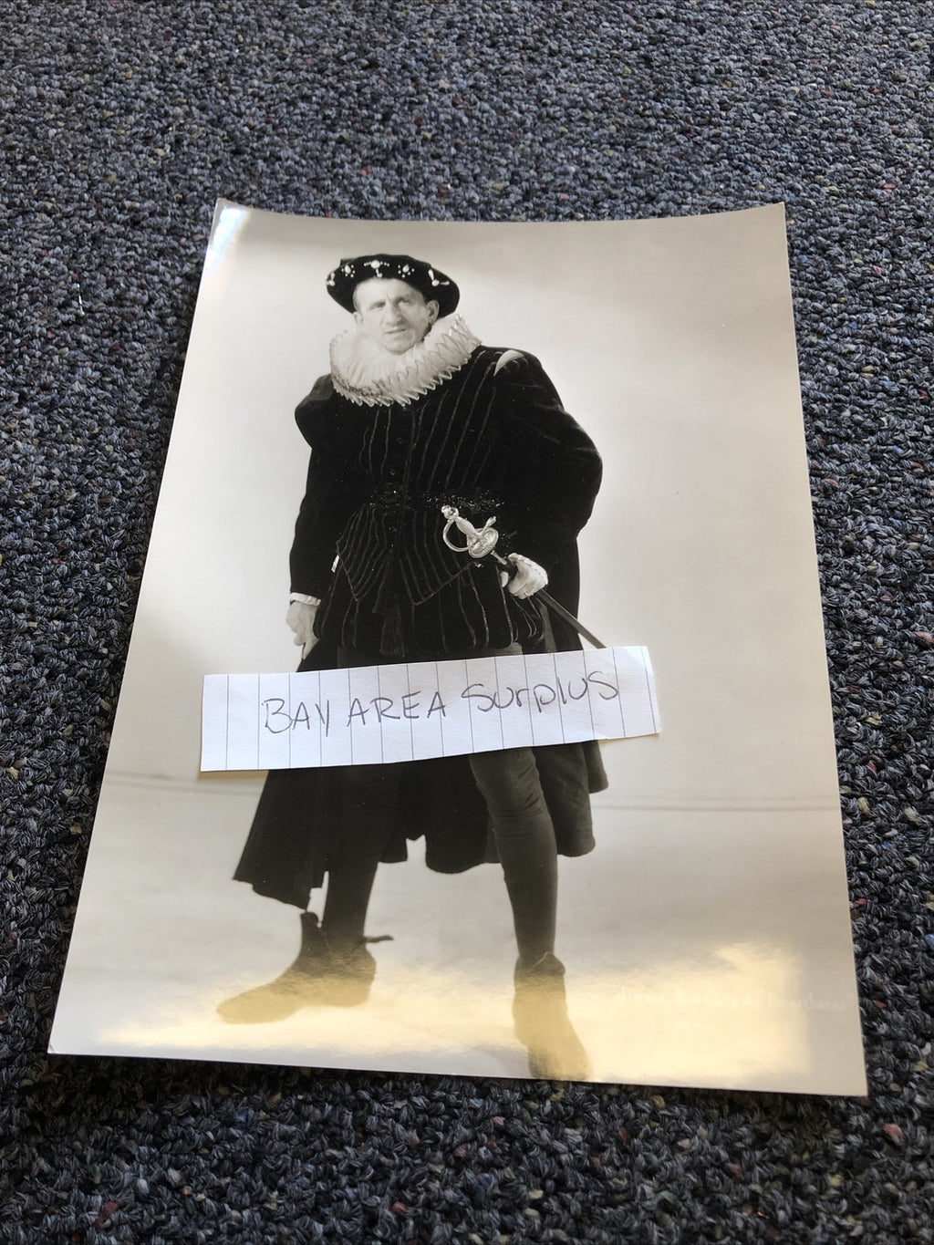 RARE Original Photo Of Jimmy Durante “Don Juan” Black/White Candid Shot 9”x6.5”0