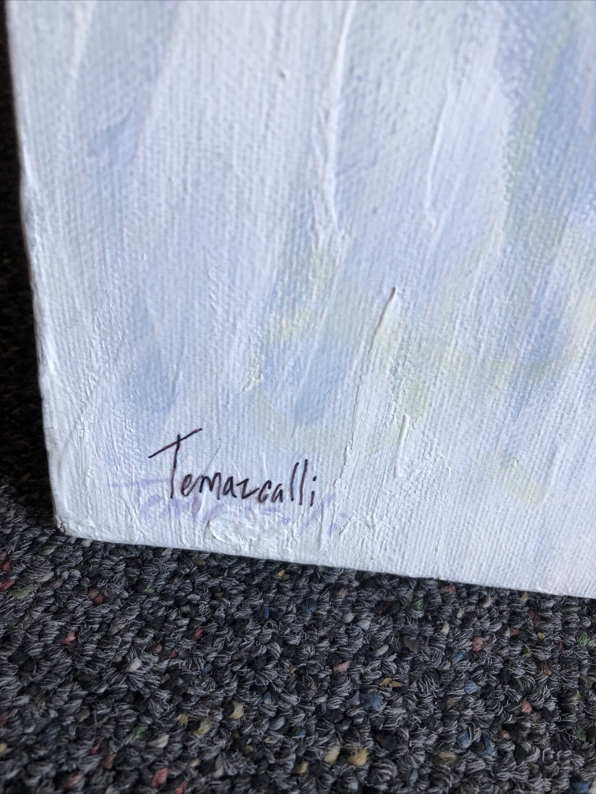 Acrylic/ Pastel Art On Canvas Temazcalli, 2006 Signed Quica 30”x48”4
