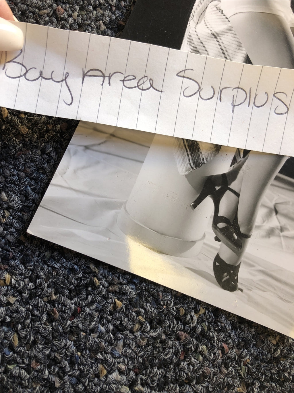 Rare Original Unpublished Photo Of Kathryn Marlowe Sipping Tea 8.5”x4”2