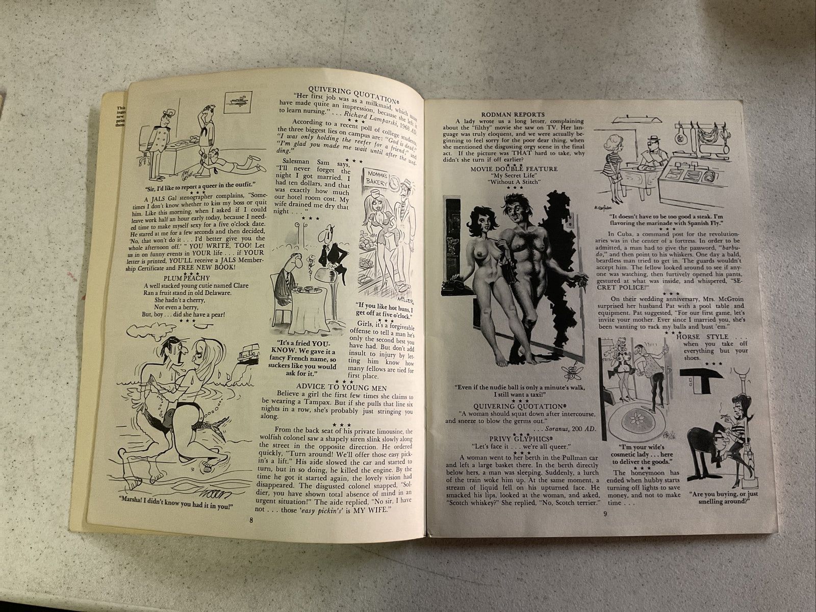 Vintage Comic Books Adult Humor Risque Pierre Davis 1972 Lot5