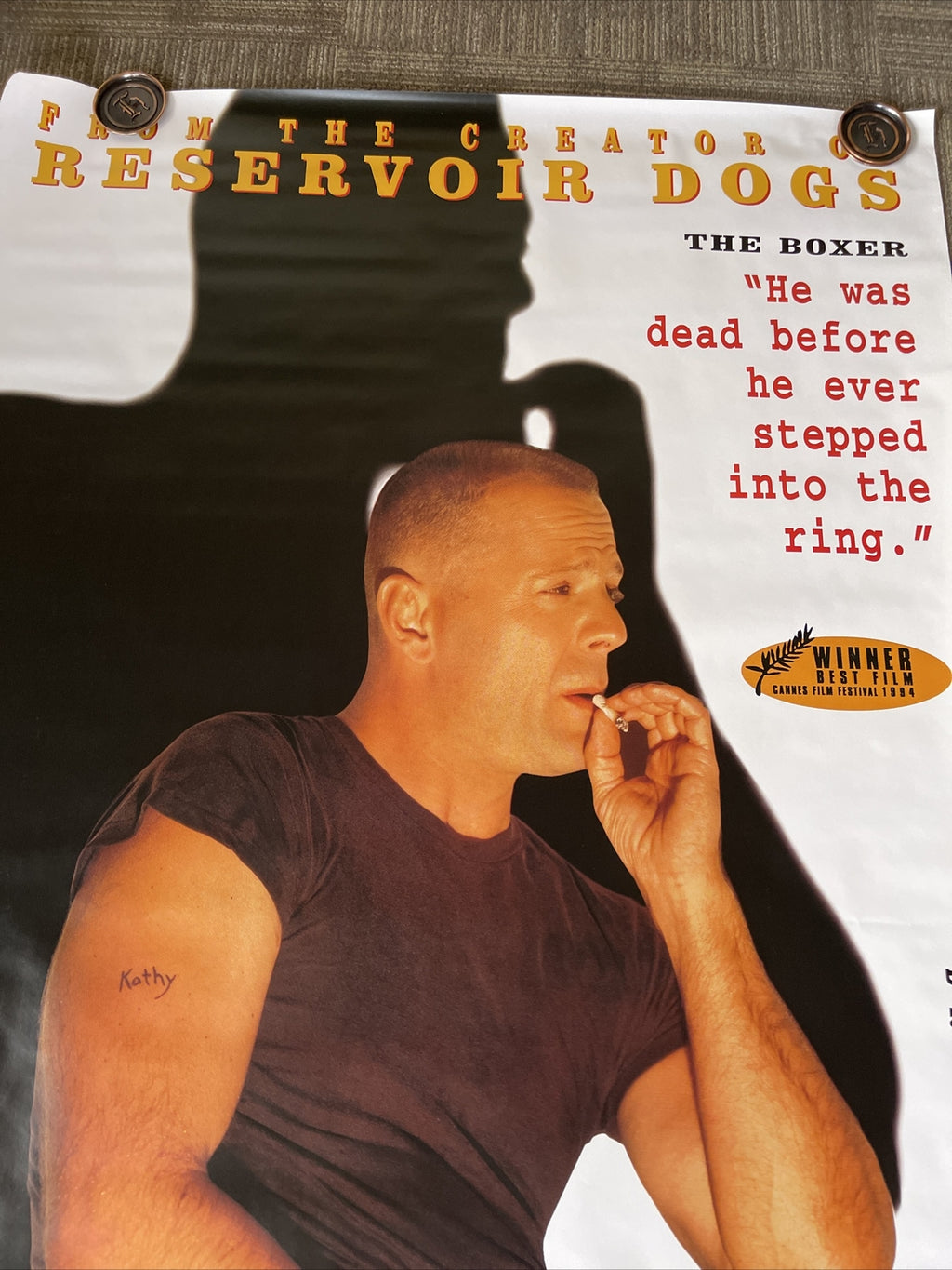 #198 Large 60” X 40” Pulp Fiction Theater Promo Movie Poster Miramax Rare!!5