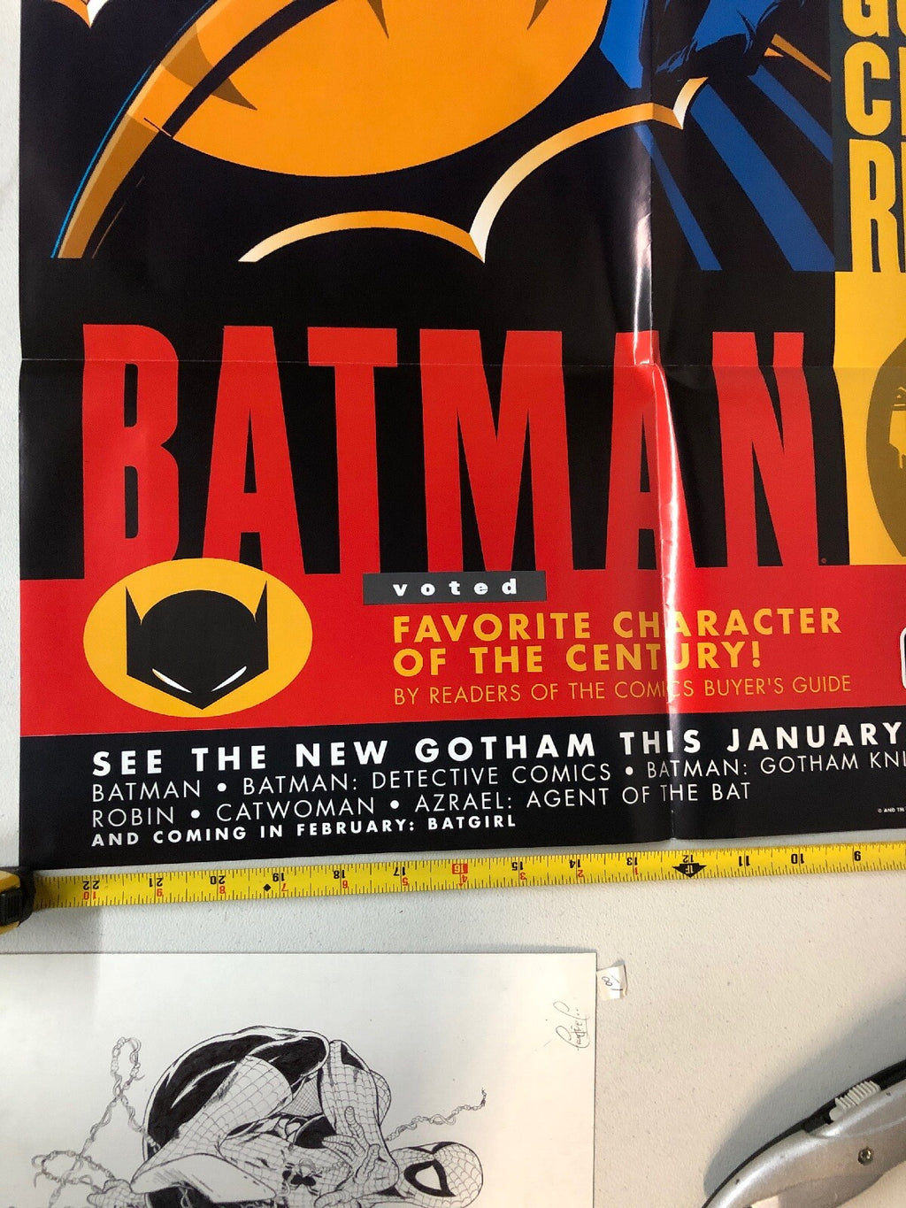 BATMAN GOTHAM CITY REBORN PROMO POSTER  34"x22" NEW 19991
