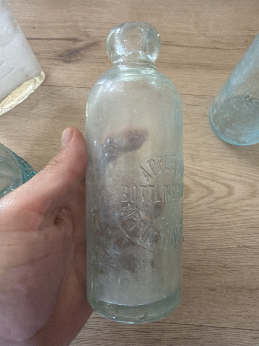 Antique Blob Top Glass Bottle Lot Of 3 Samuel Springs Soda John Howell Appleton5