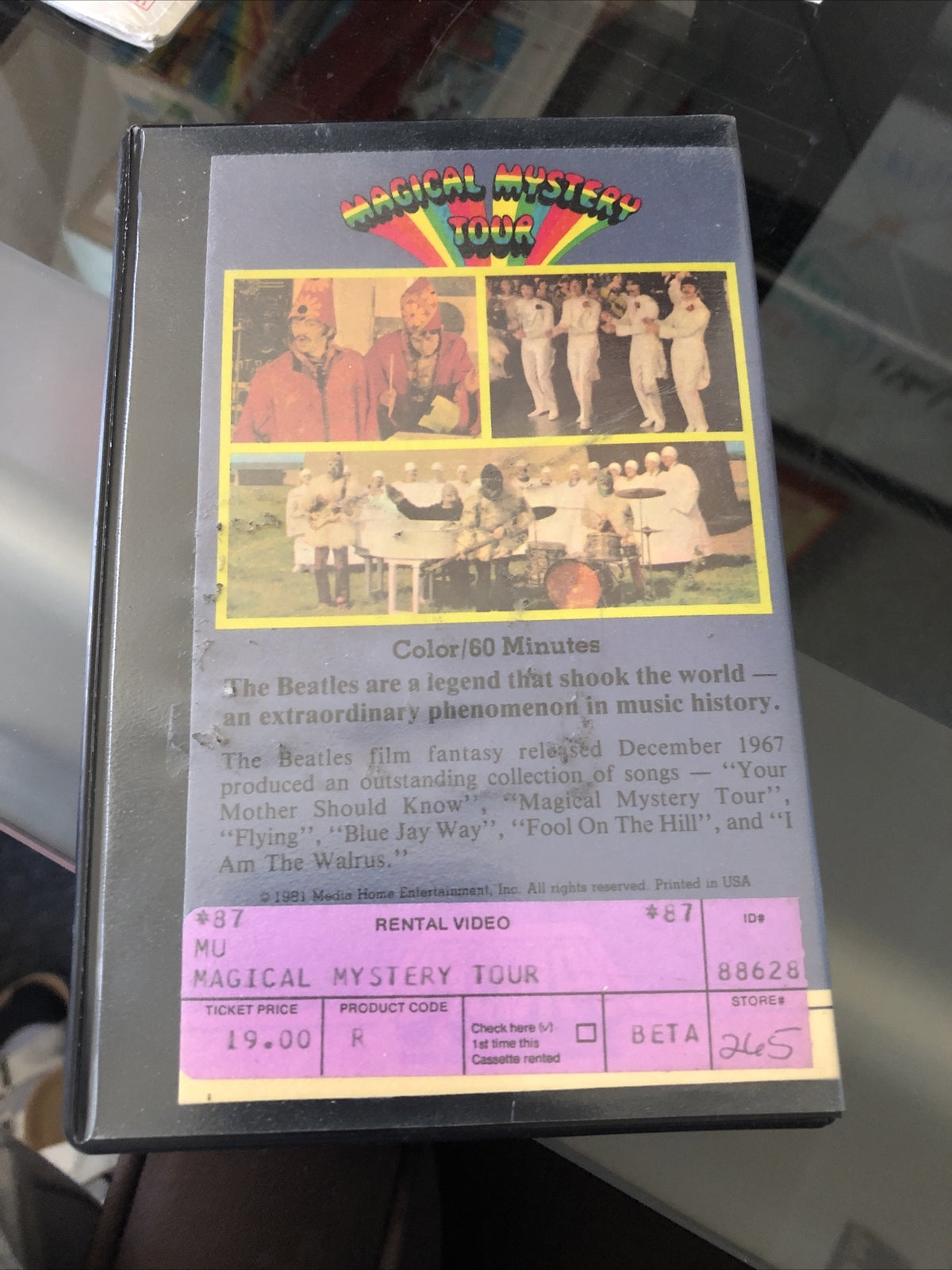 Vintage 1981 The Beatles Magical Mystery Tour BETA Movie Tape1