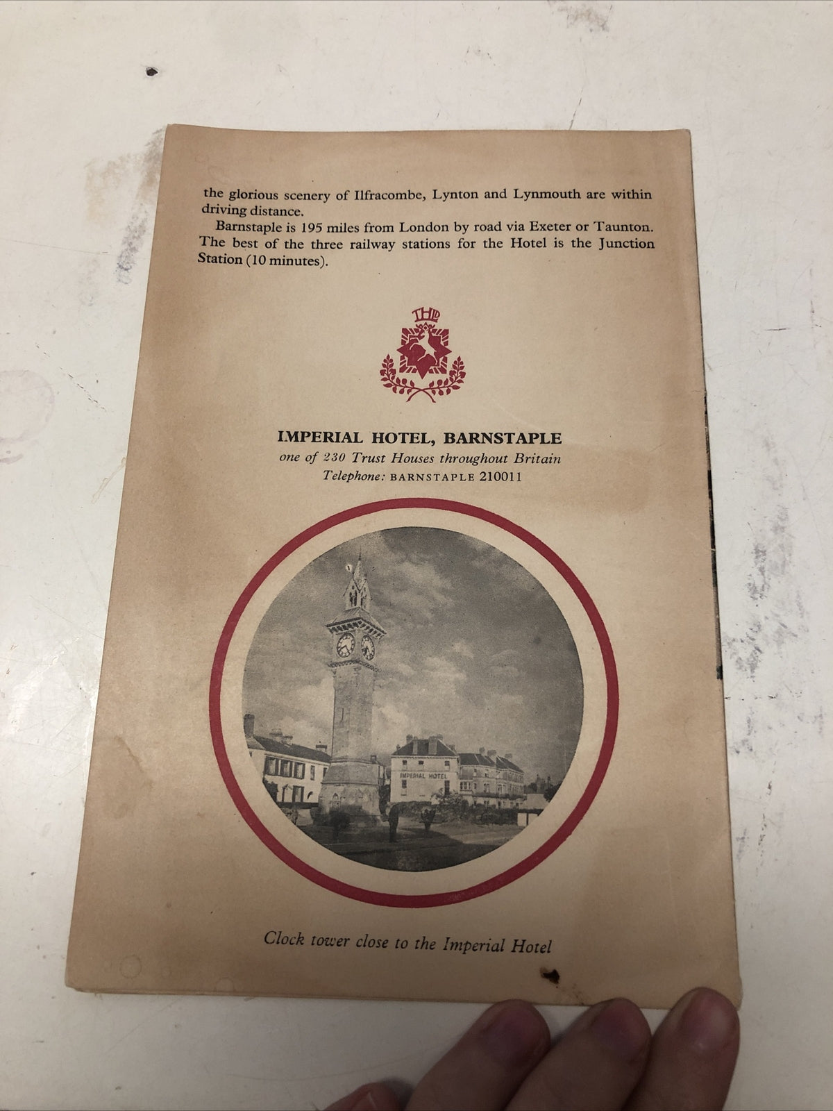 Vintage England Imperial Hotel – Devon – England Handout And Pamphlet2