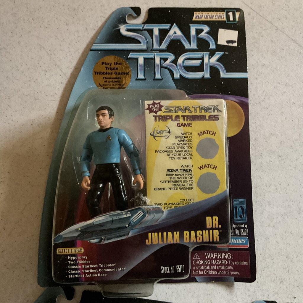 Star Trek Deep Space Warp Factor Series 1 Lot Constable Odo, Dr Bashir, Cap. K3
