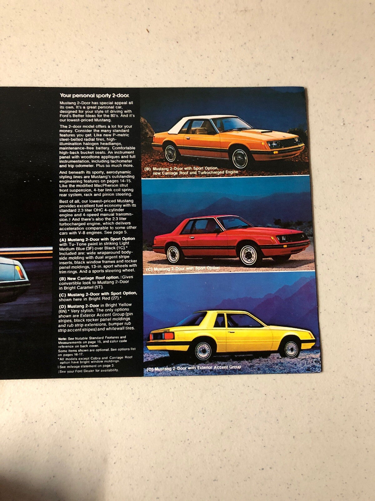 1980 FORD MUSTANG GALLERY DEALERSHIP PHOTO BOOK3