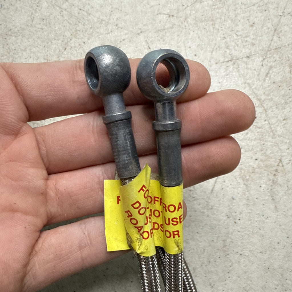 Vintage Earls  44” Steel Braided Hoses w/ Banjo Fittings Scta Racing Set of 23