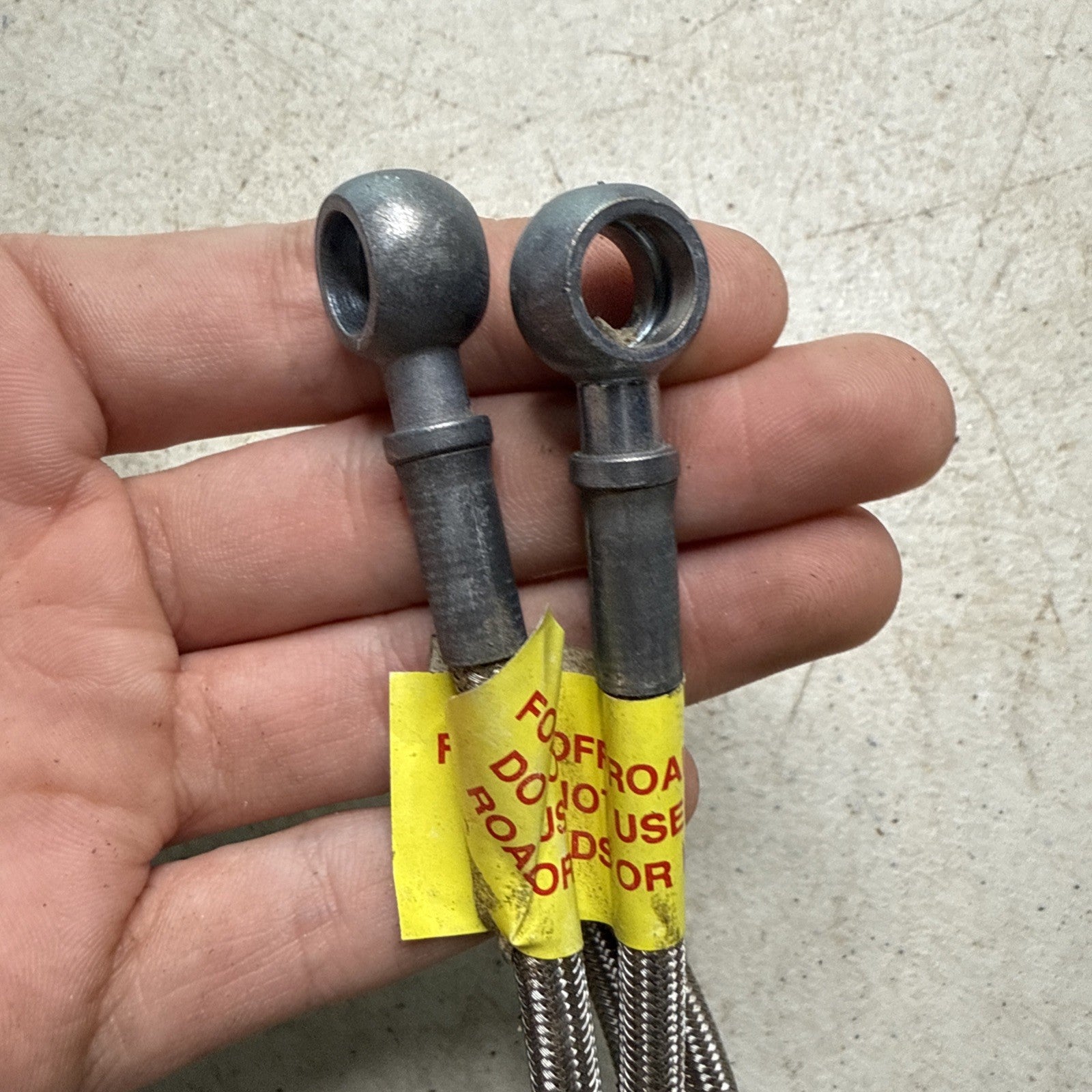 Vintage Earls  44” Steel Braided Hoses w/ Banjo Fittings Scta Racing Set of 23