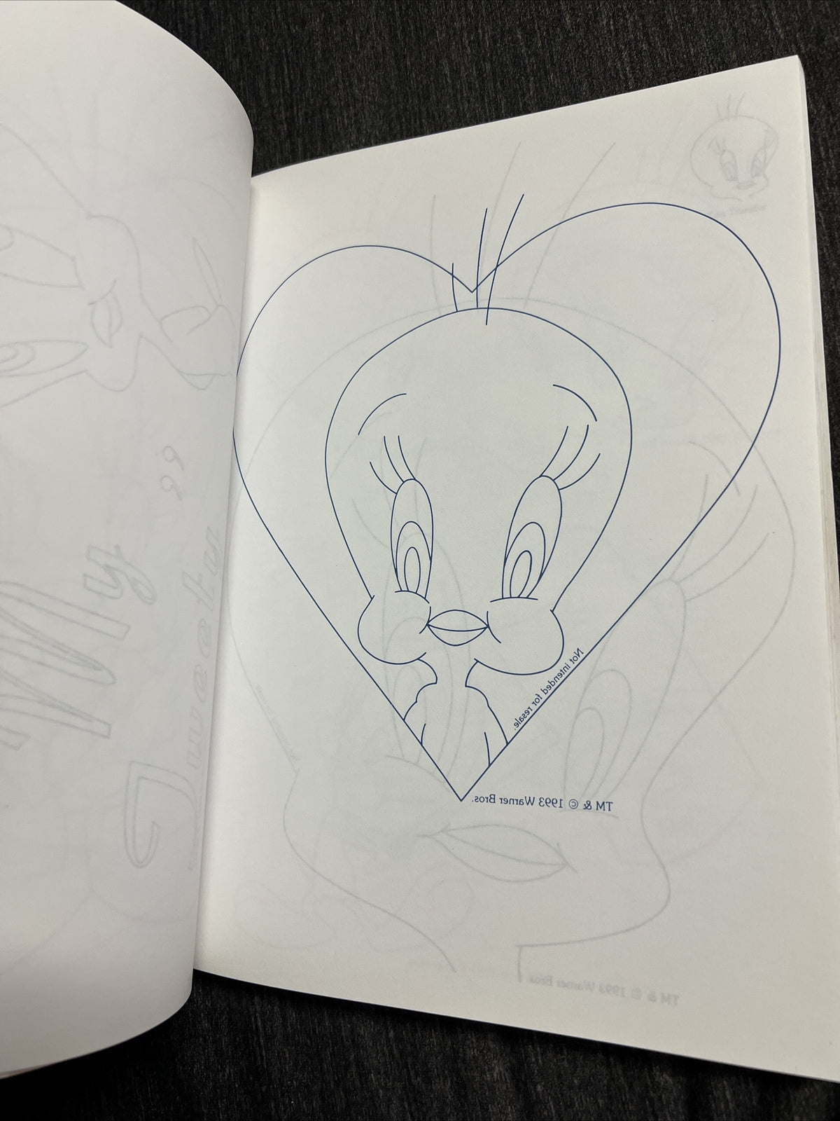 2 Vintage LOONEY TUNES Iron On Transfers BOOK Leisure Arts Cartoons 1993 19955
