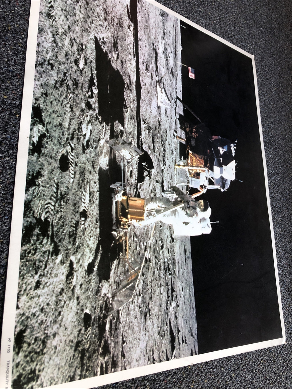 NASA Tranquility Base AP 1103 21”X17”3