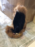 Vintage Mini Dollhouse Fur Coat On Stand 5” Tall0